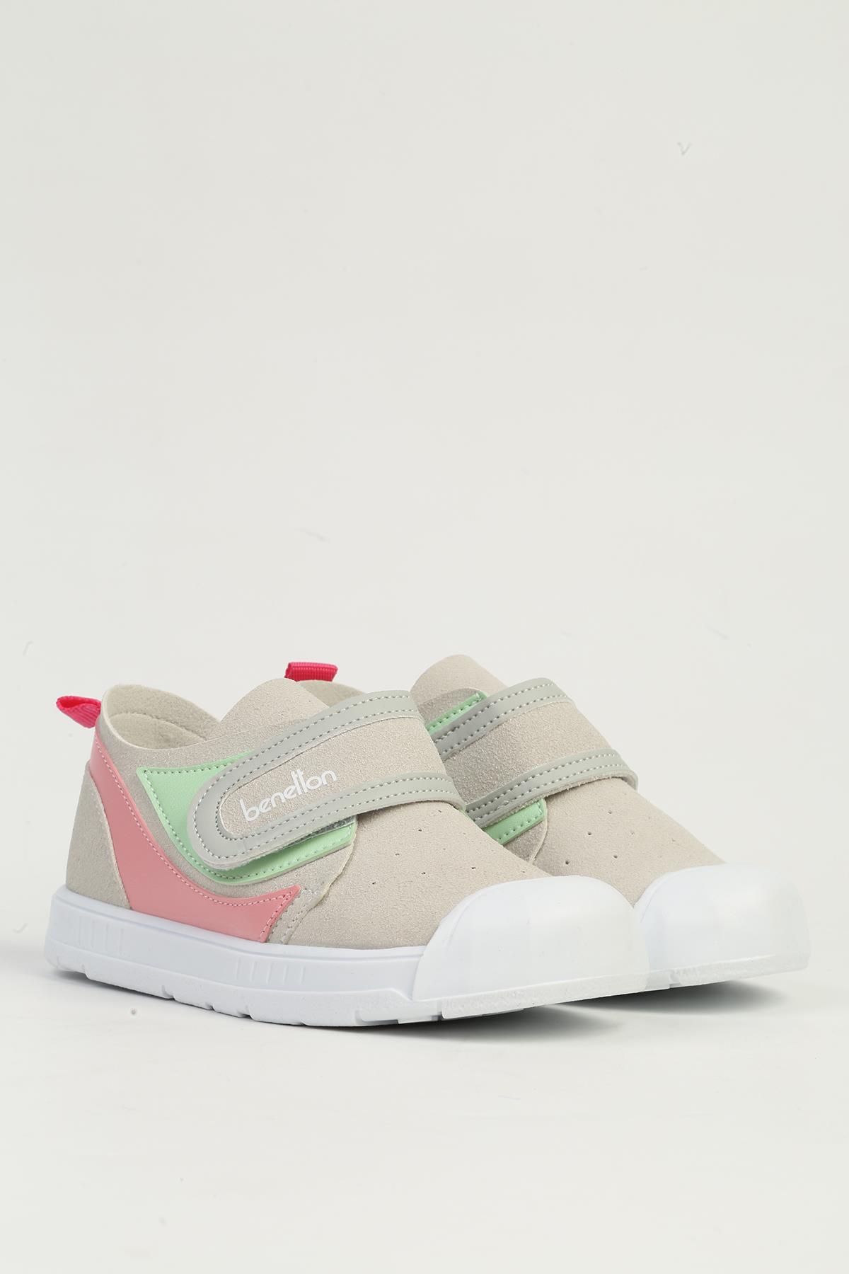 Gri Pembe Çocuk Spor Ayakkabı BN-1404 - Görsel 3