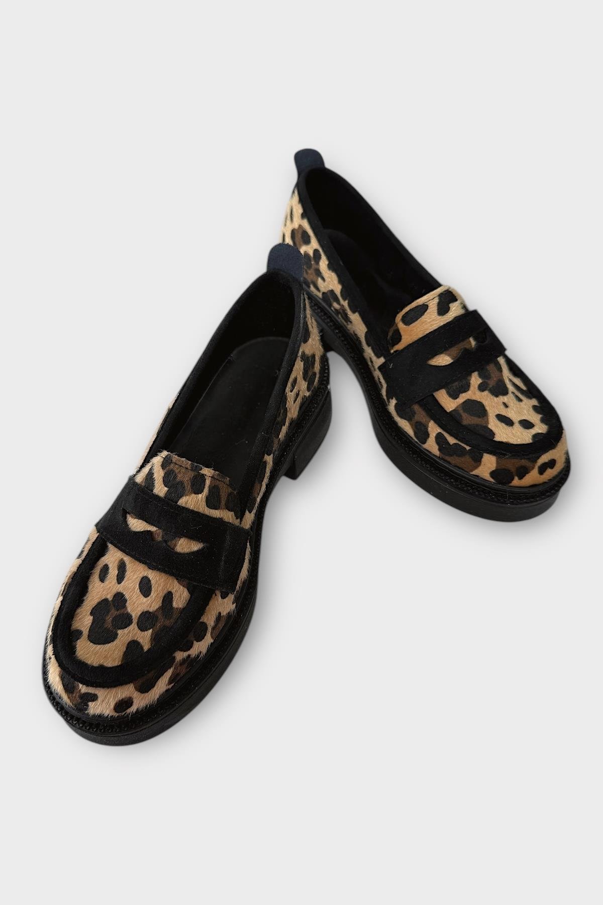 Kadın Tokalı Yüksek Taban Günlük Ayakkabı SİYAH - Görsel 4