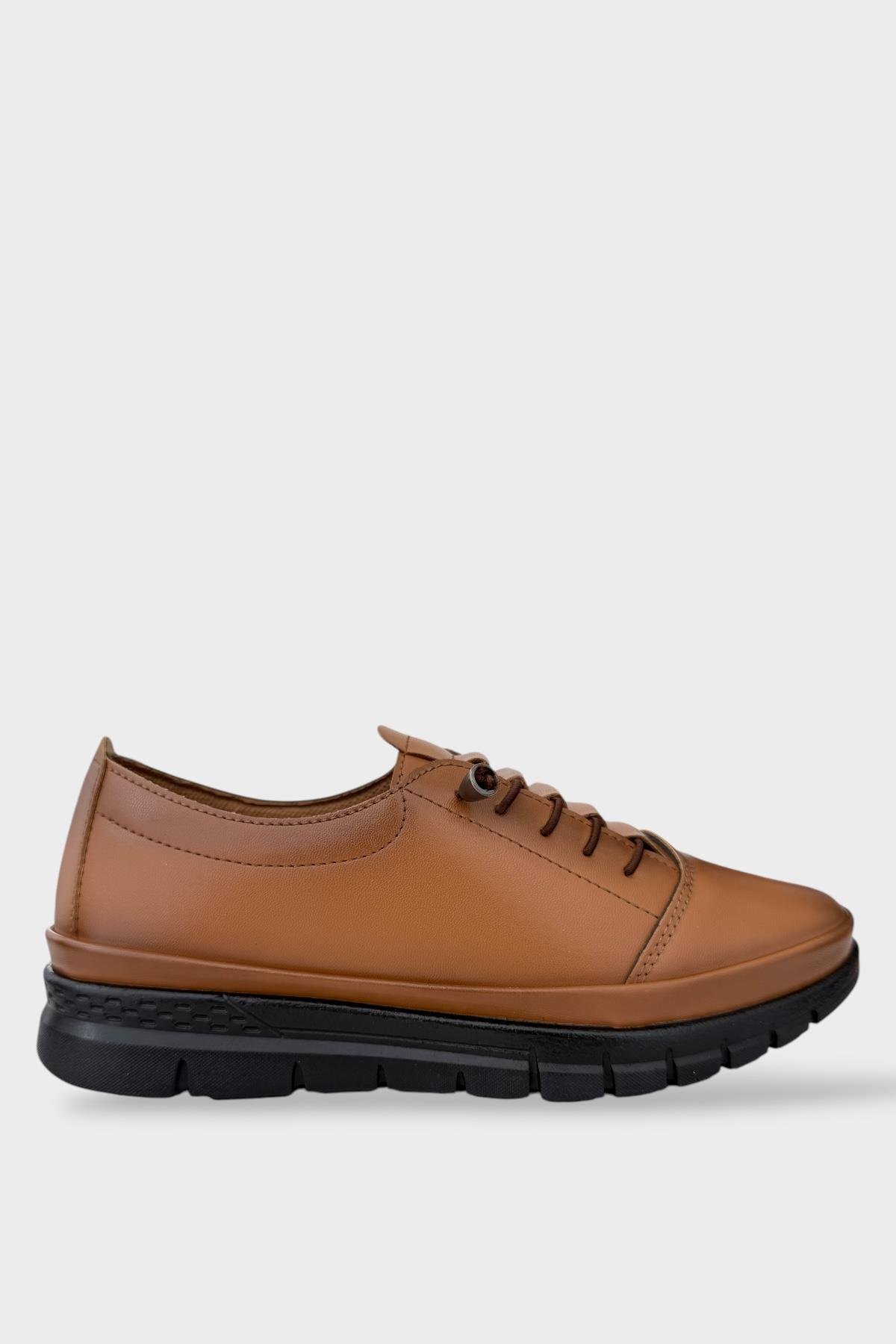 Ortopedik Ultra Rahat Günlük Kadın Ayakkabı TABA - Görsel 2