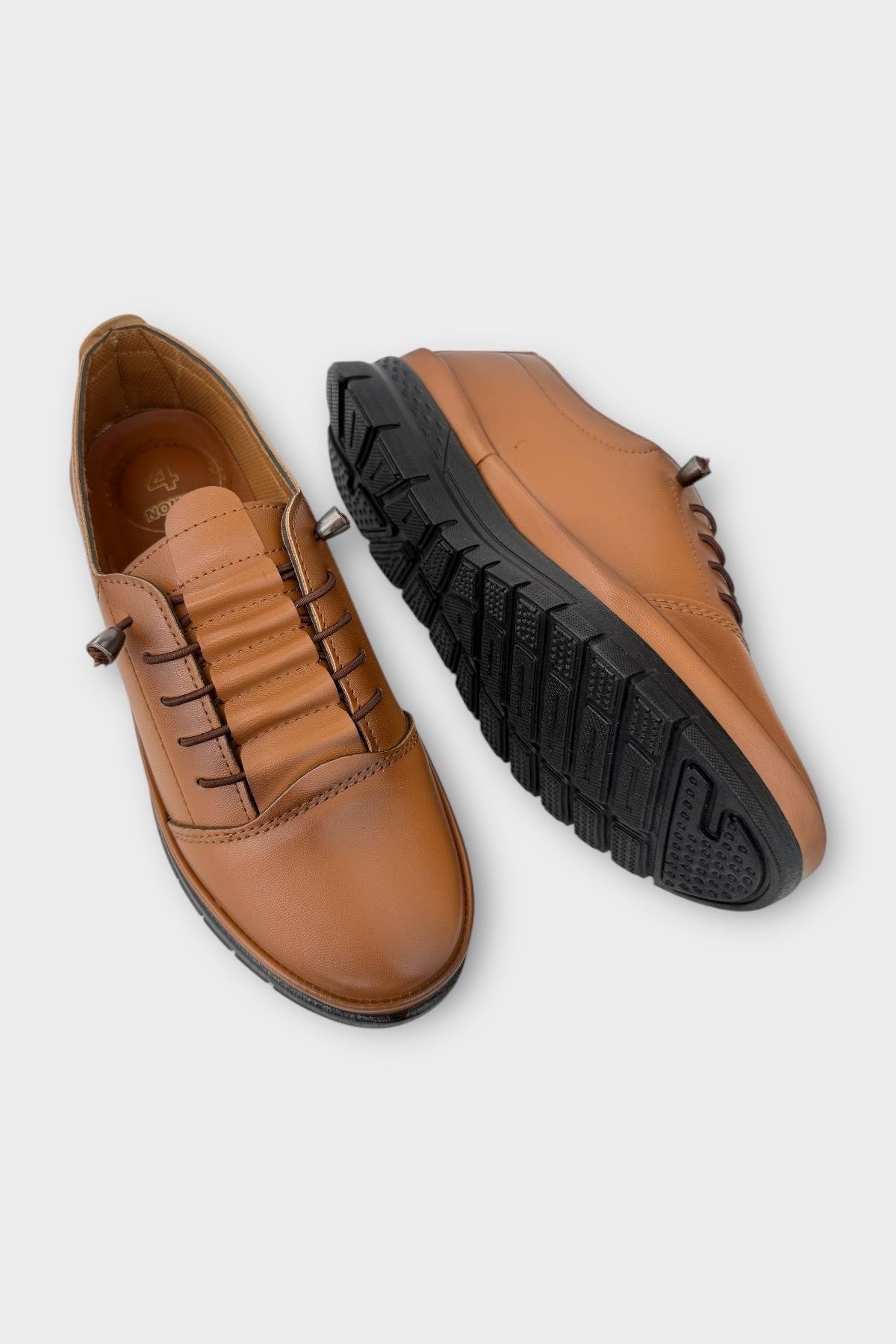 Ortopedik Ultra Rahat Günlük Kadın Ayakkabı TABA - Görsel 5