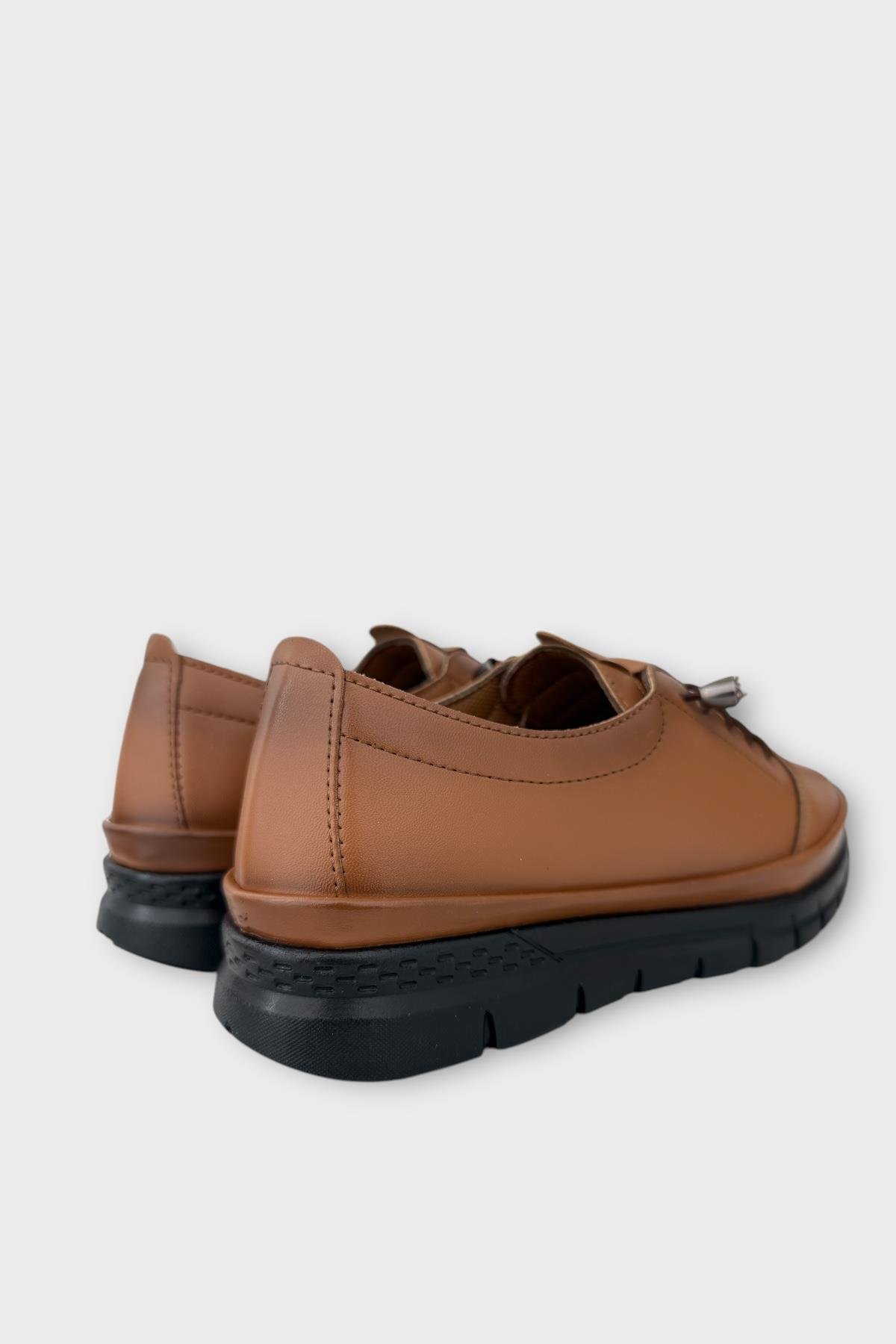 Ortopedik Ultra Rahat Günlük Kadın Ayakkabı TABA - Görsel 6