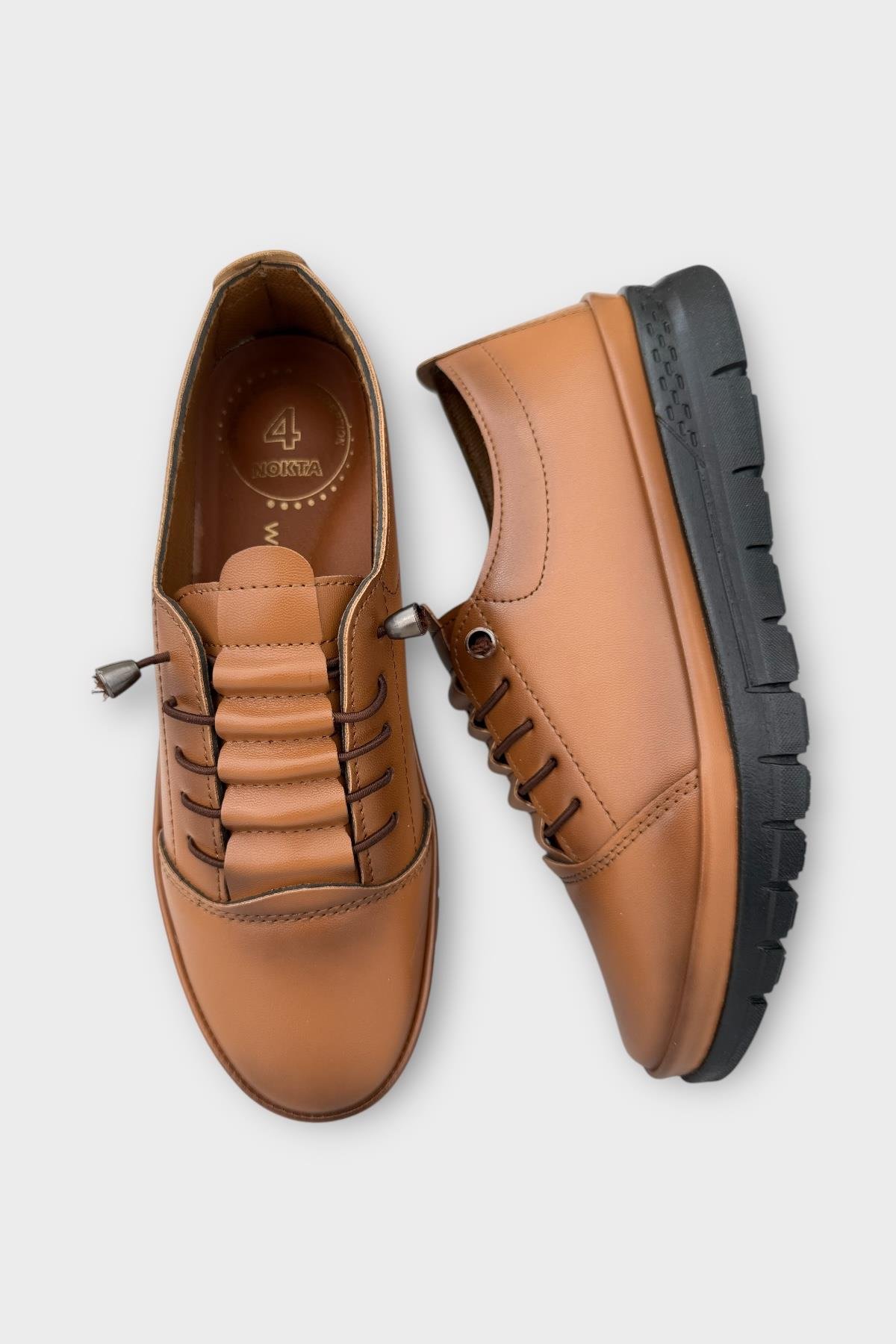 Ortopedik Ultra Rahat Günlük Kadın Ayakkabı TABA - Görsel 7