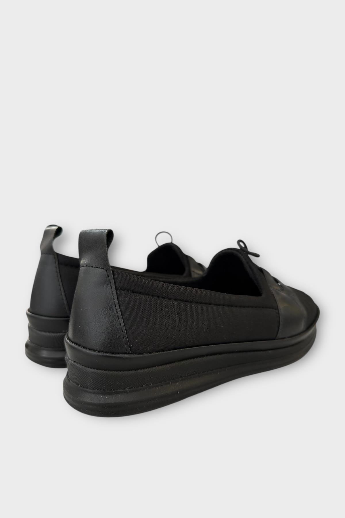 Kadın Ortopedik Comfort Günlük Ayakkabı SİYAH - GÜMÜŞ - Görsel 6