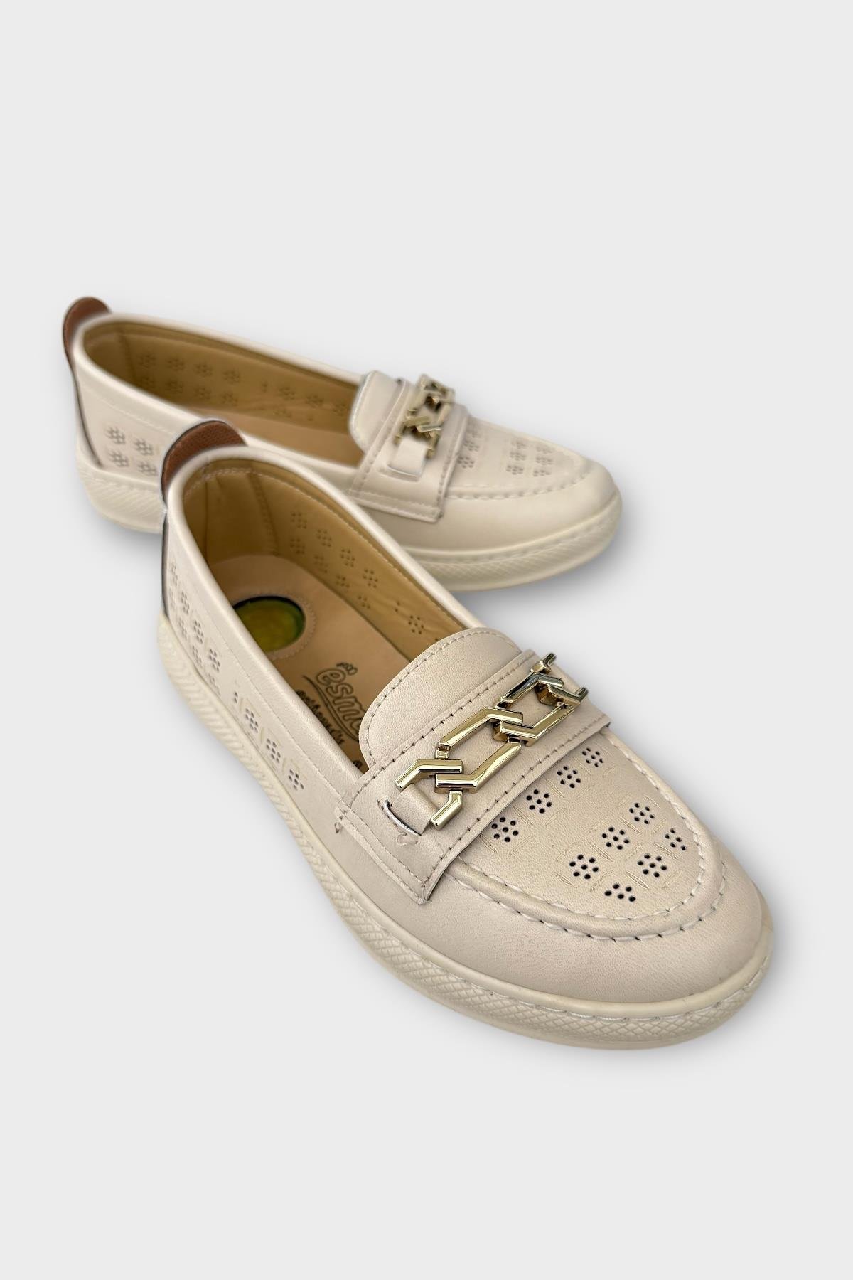 Kadın Günlük Hafif Mevsimlik Rahat Casual Ayakkabı BEJ - Görsel 3