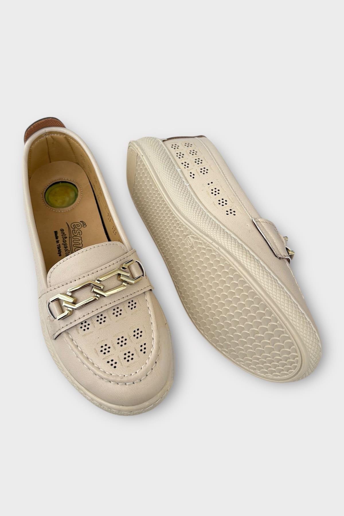 Kadın Günlük Hafif Mevsimlik Rahat Casual Ayakkabı BEJ - Görsel 5