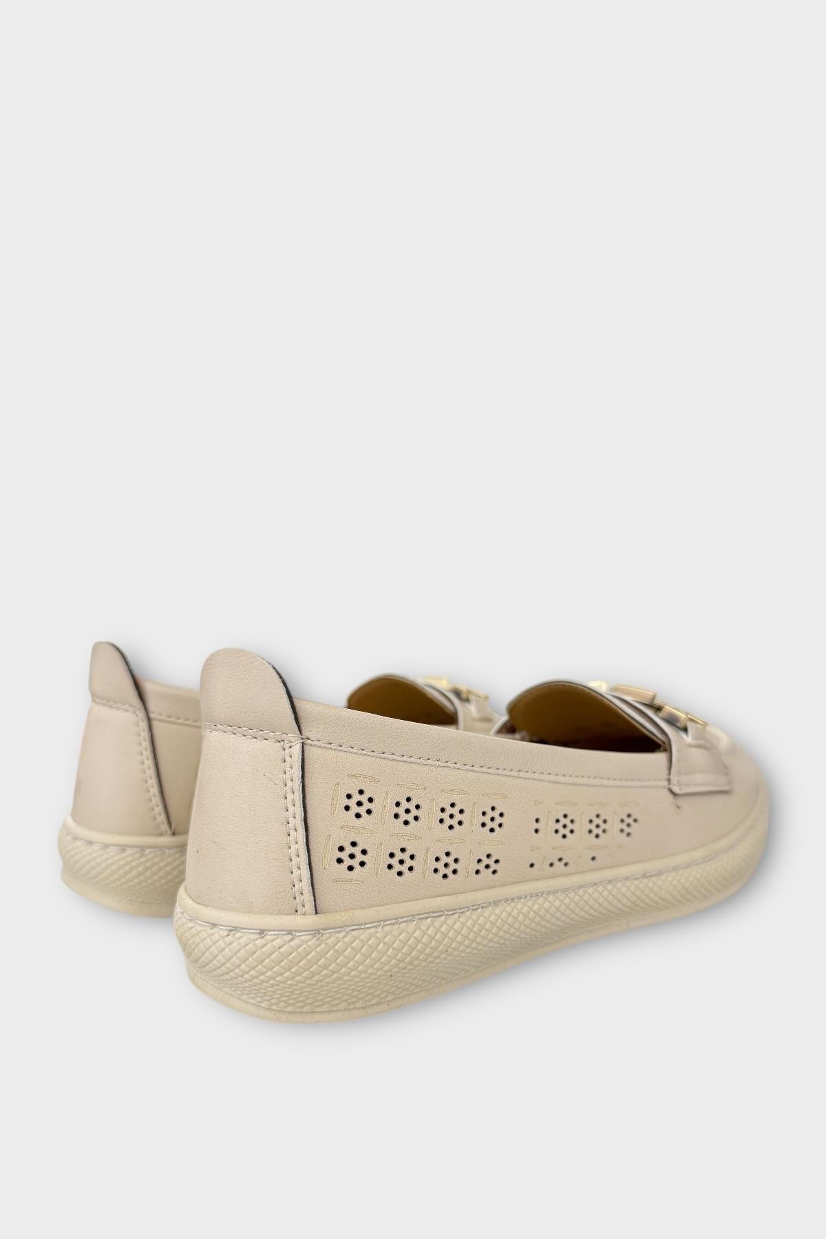 Kadın Günlük Hafif Mevsimlik Rahat Casual Ayakkabı BEJ - Görsel 6