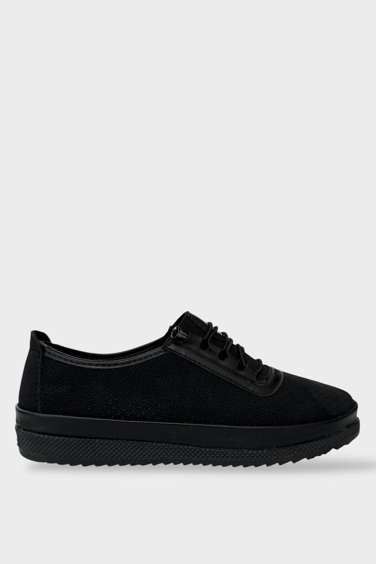 Kadın Ortopedik Yumuşak Casual Ayakkabı SİYAH - Görsel 2