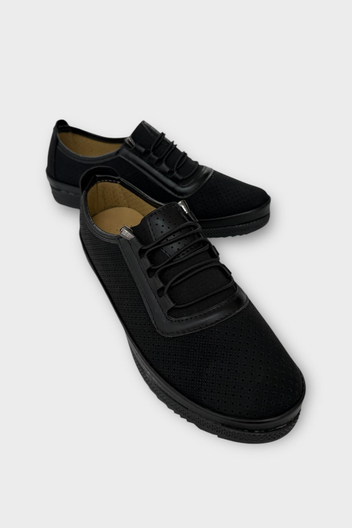 Kadın Ortopedik Yumuşak Casual Ayakkabı SİYAH - Görsel 3