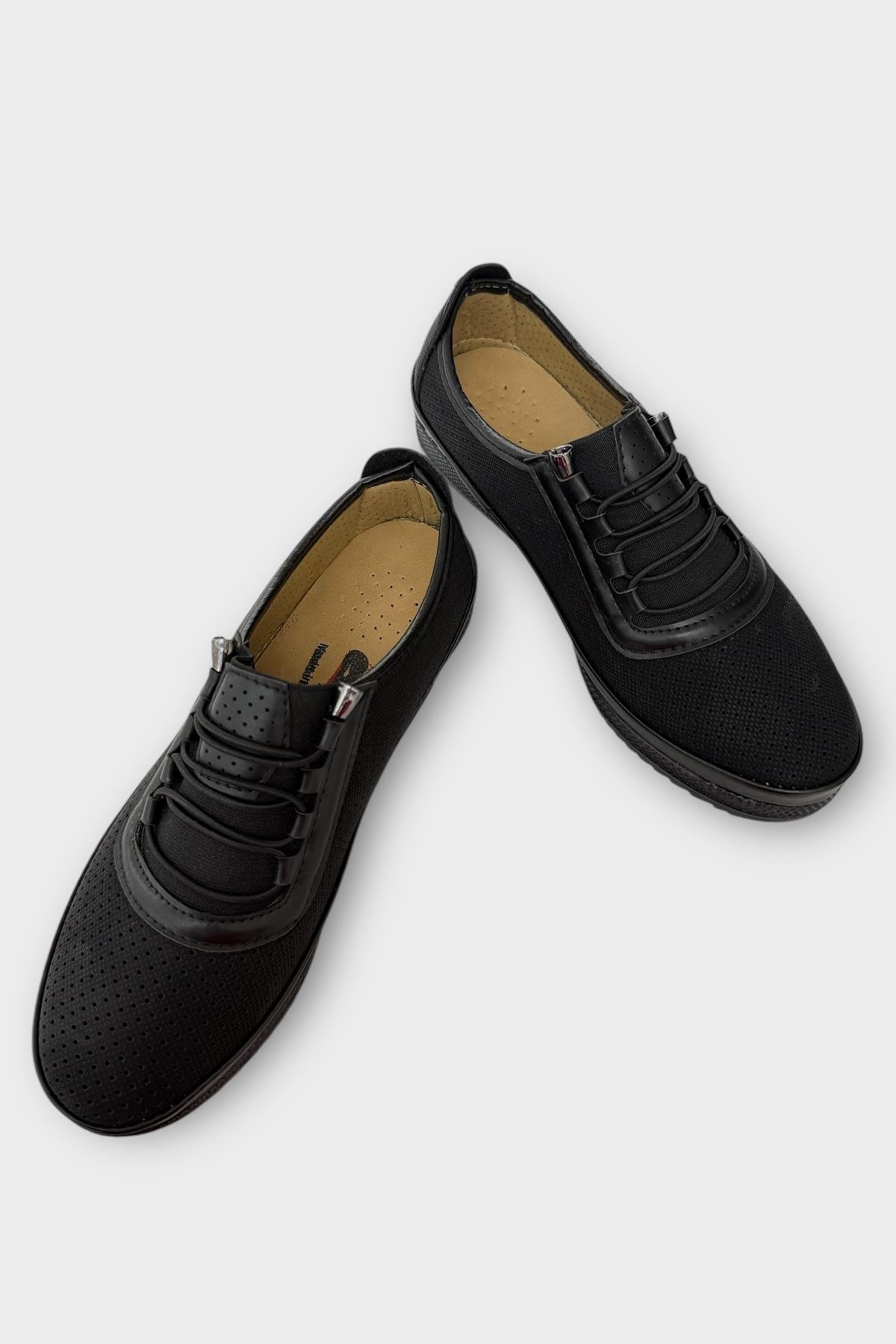 Kadın Ortopedik Yumuşak Casual Ayakkabı SİYAH - Görsel 4