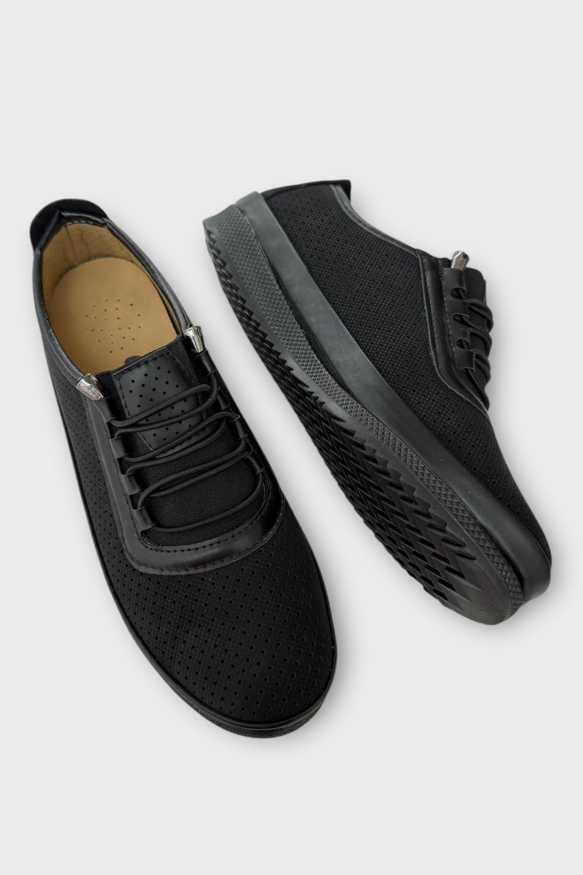 Kadın Ortopedik Yumuşak Casual Ayakkabı SİYAH - Görsel 5