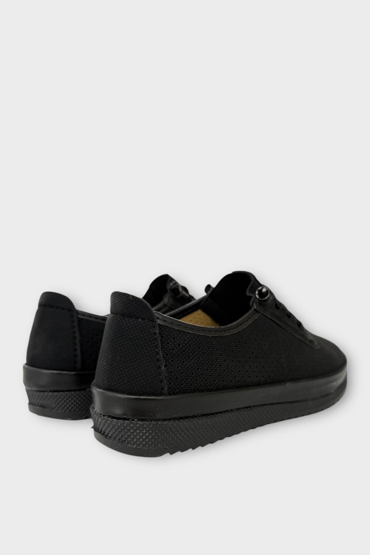 Kadın Ortopedik Yumuşak Casual Ayakkabı SİYAH - Görsel 6