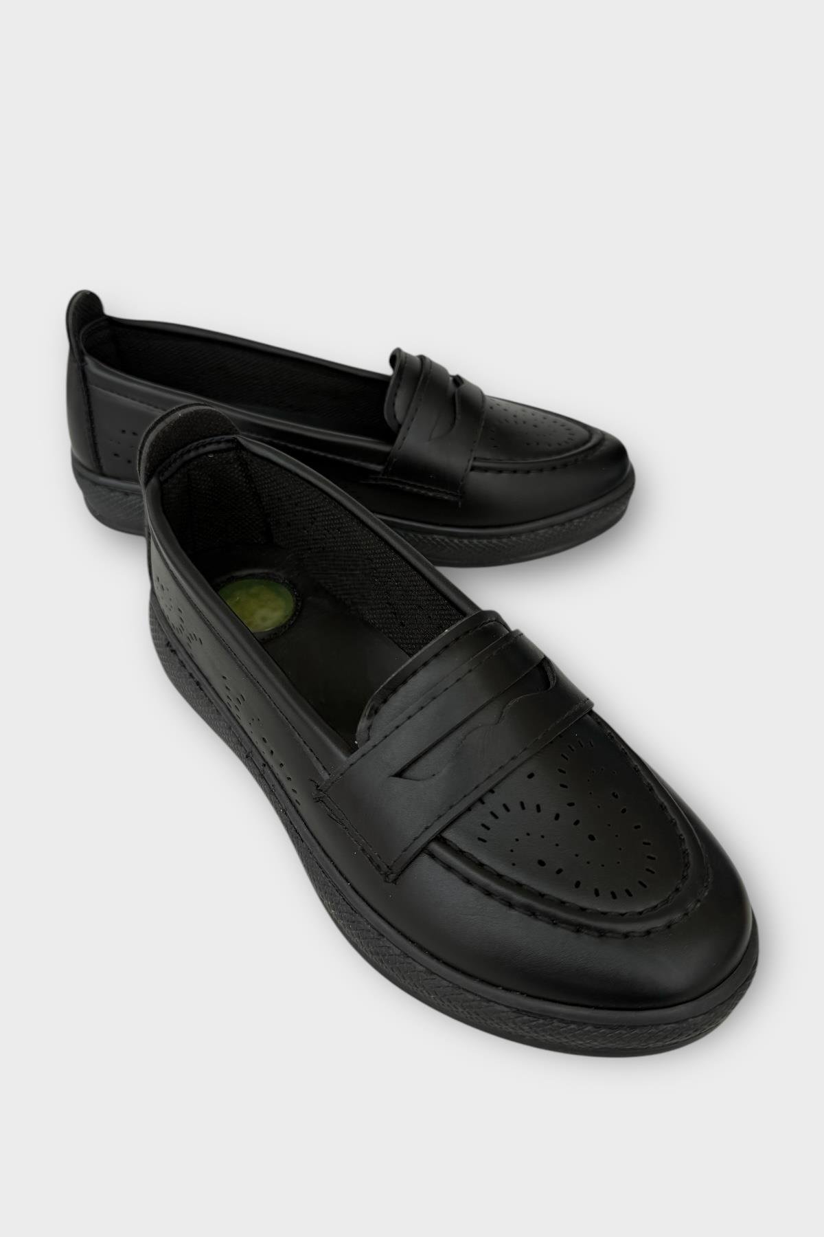 Kadın Ortopedik Yumuşak Comfort Casual Ayakkabı SİYAH - Görsel 3