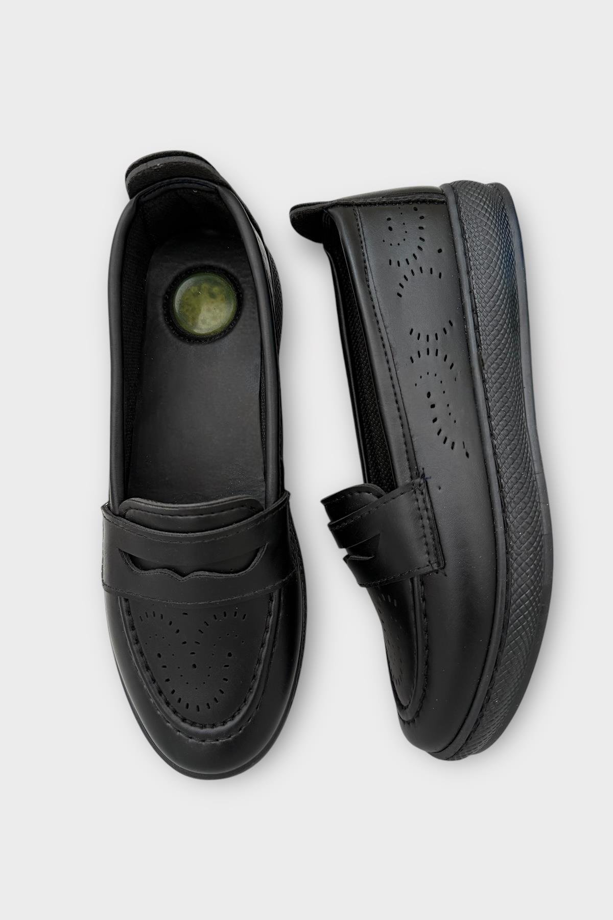 Kadın Ortopedik Yumuşak Comfort Casual Ayakkabı SİYAH - Görsel 7