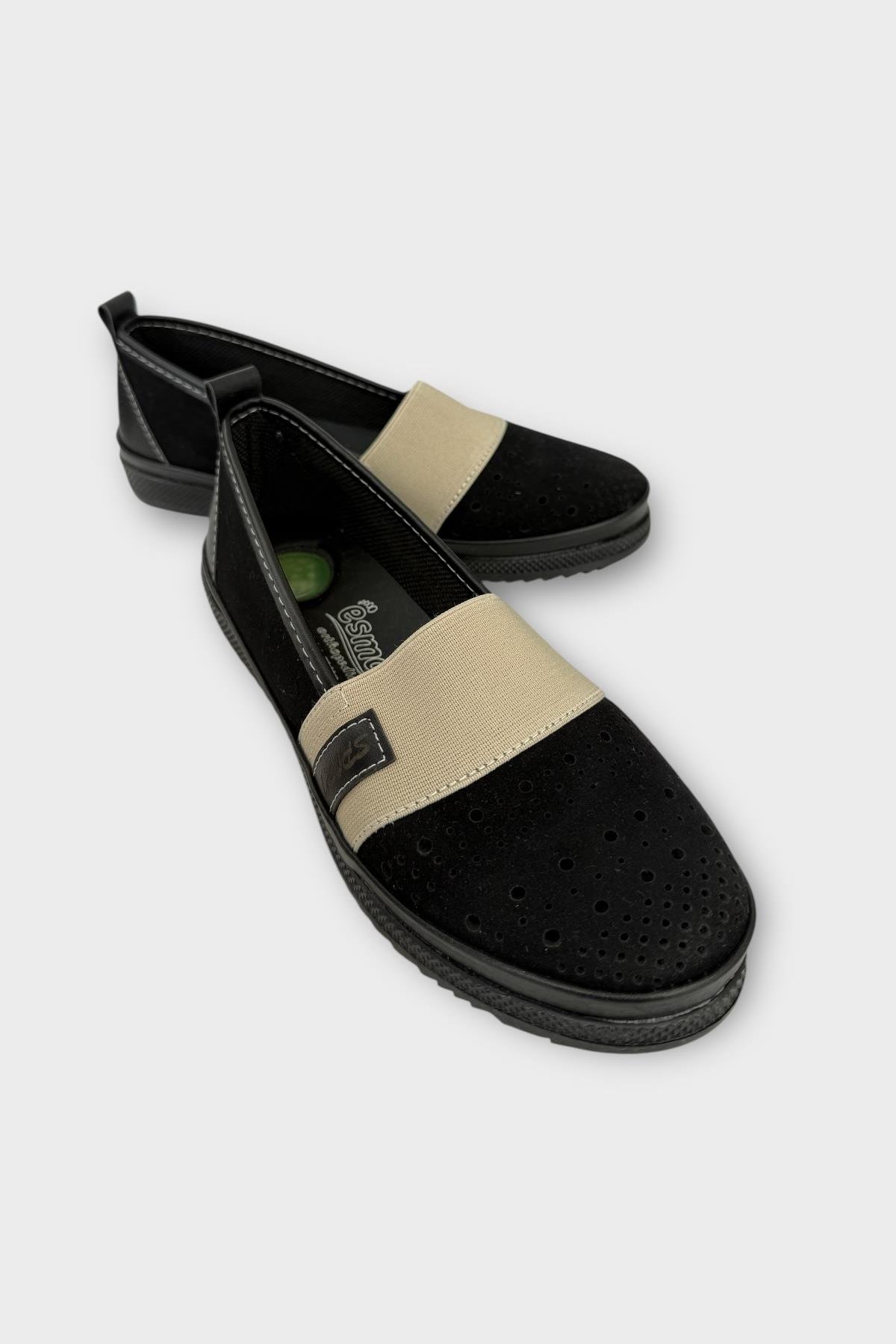 Kadın Ortopedik Lastik Detay Comfort Günlük Ayakkabı GRİ - Görsel 3