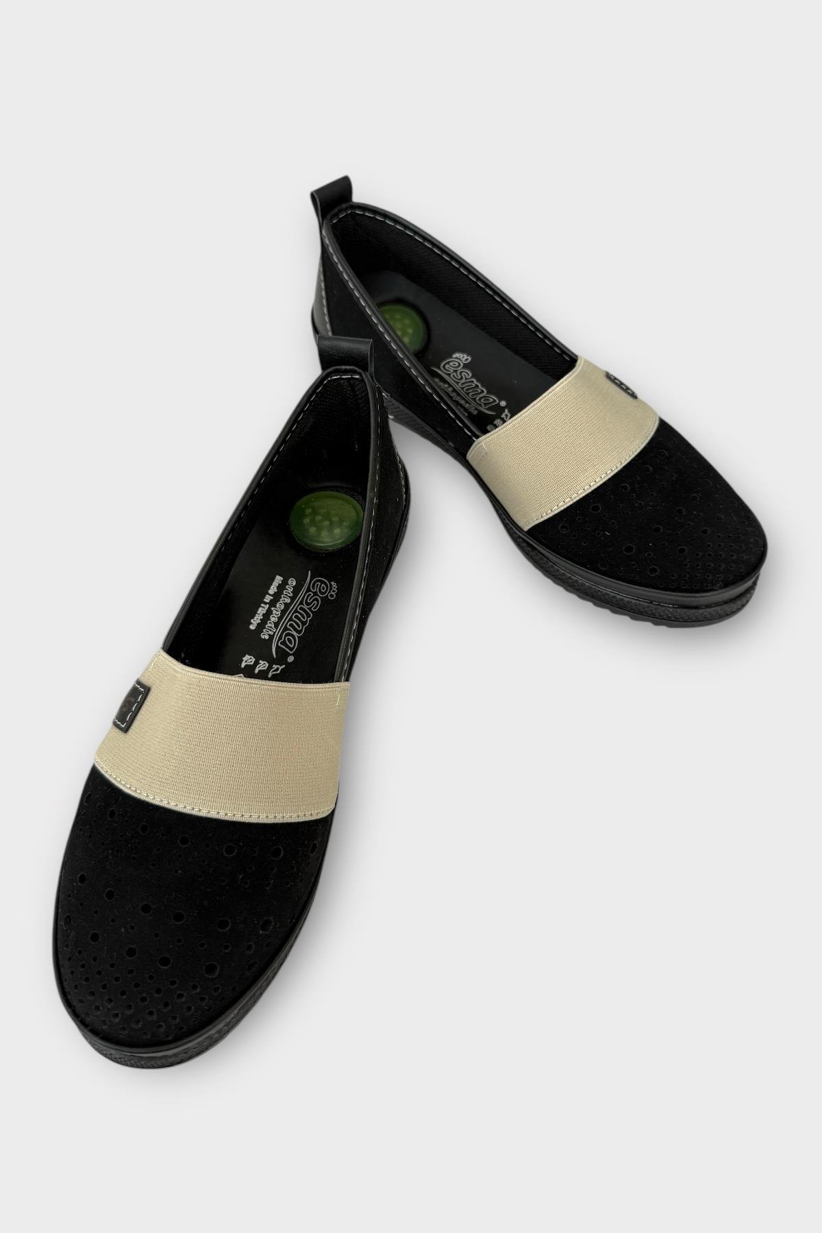 Kadın Ortopedik Lastik Detay Comfort Günlük Ayakkabı GRİ - Görsel 4