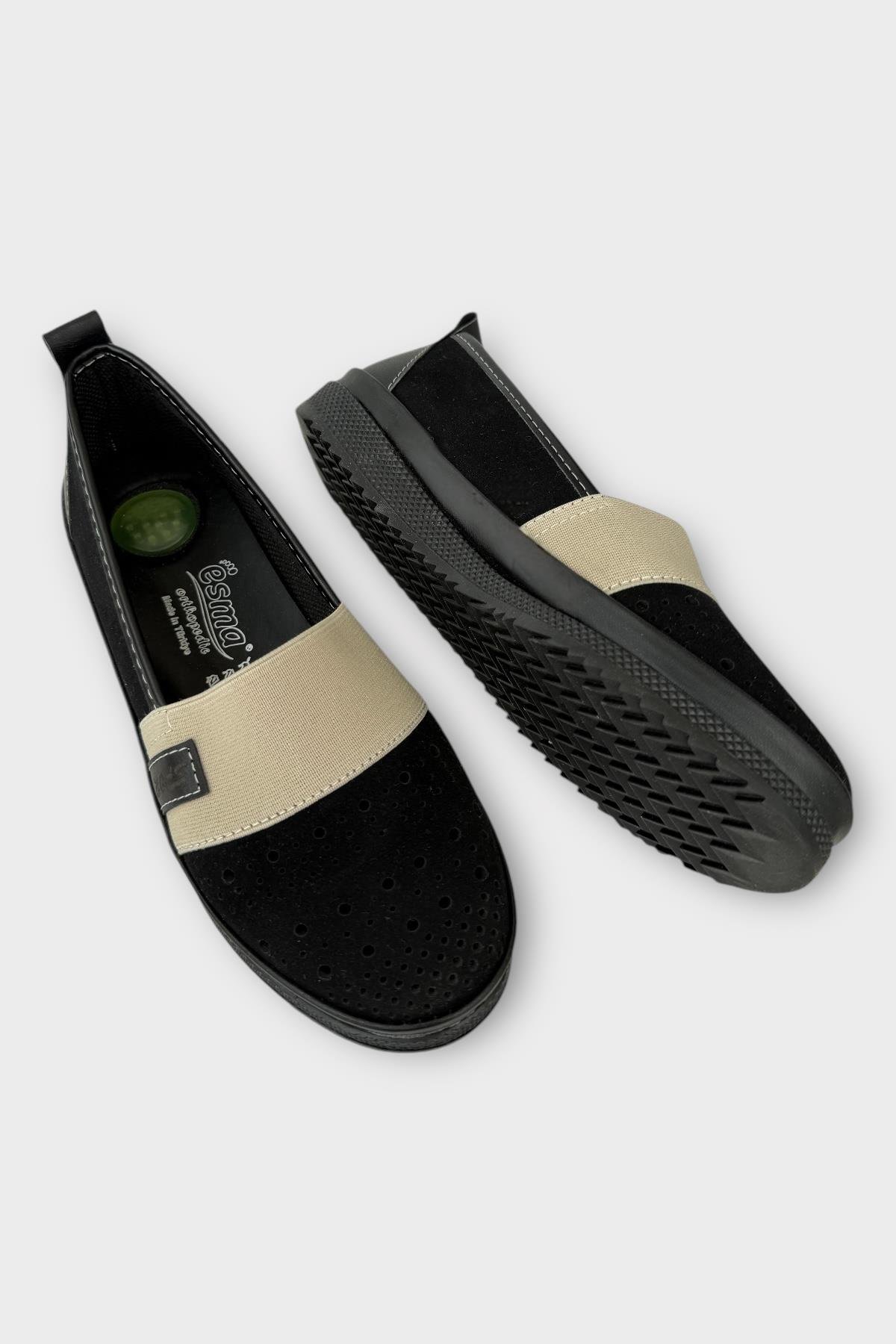 Kadın Ortopedik Lastik Detay Comfort Günlük Ayakkabı GRİ - Görsel 5