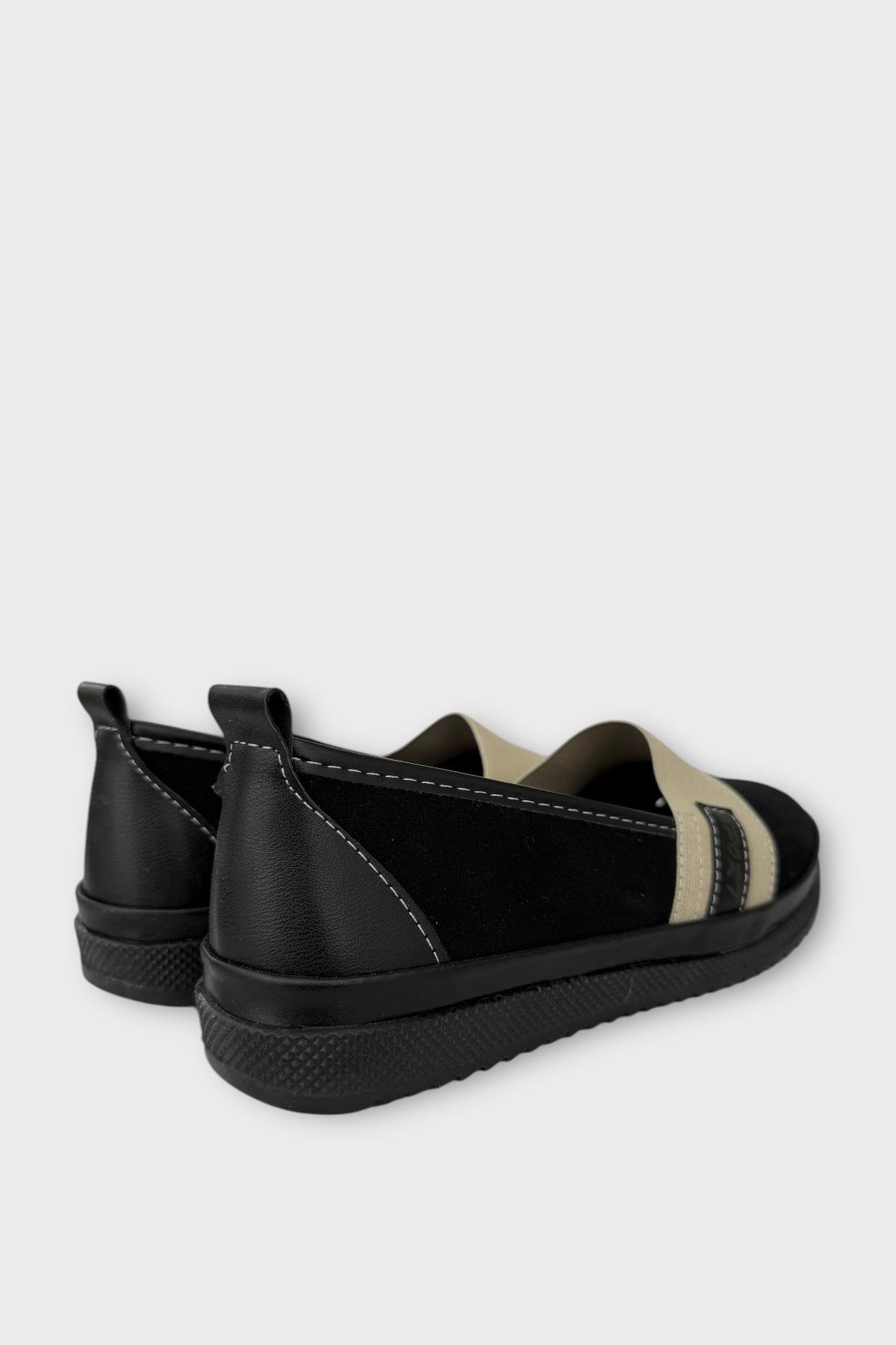 Kadın Ortopedik Lastik Detay Comfort Günlük Ayakkabı GRİ - Görsel 6