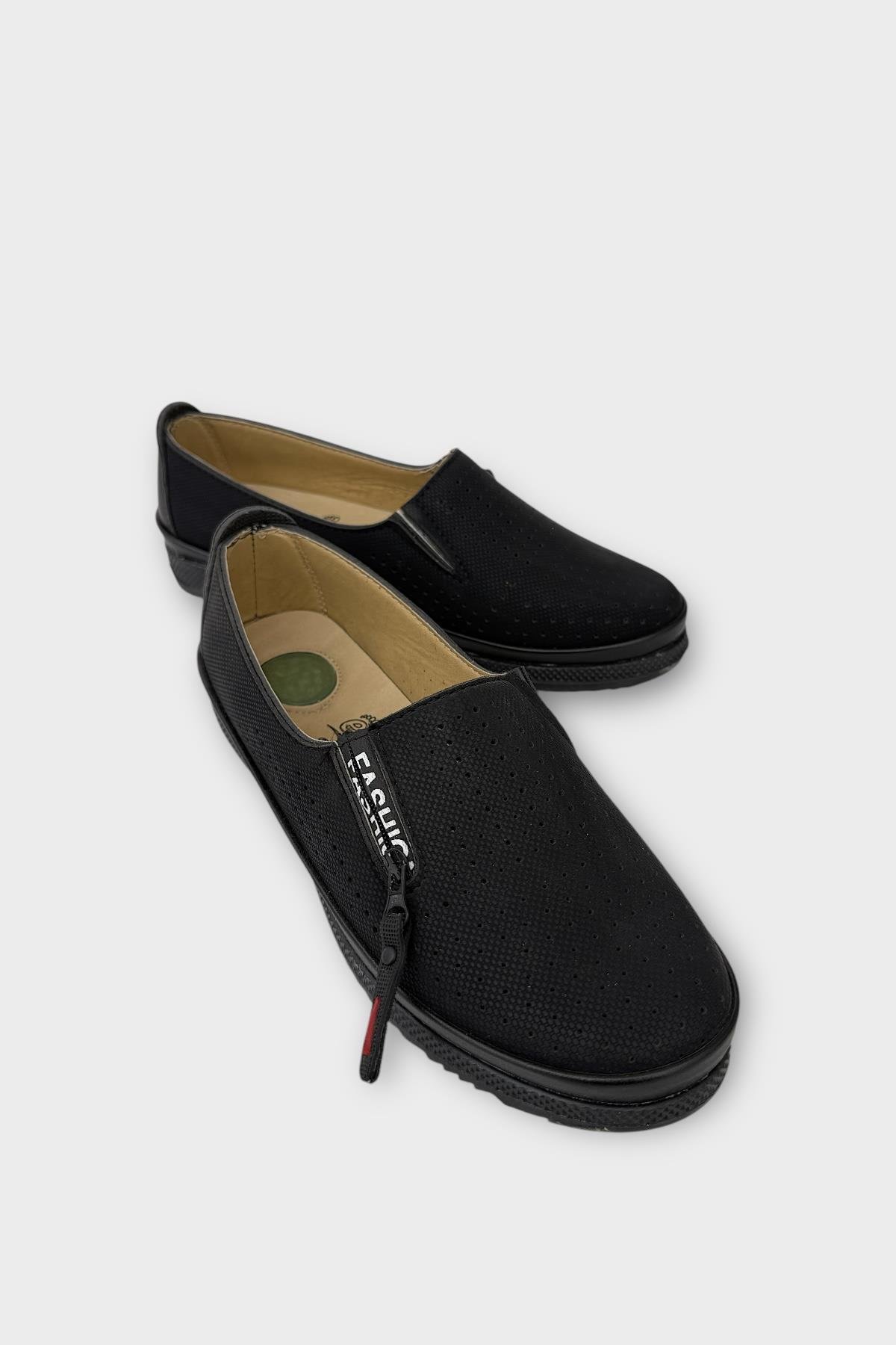 Kadın Ortopedik Yumuşak Comfort Günlük Ayakkabı SİYAH - Görsel 3