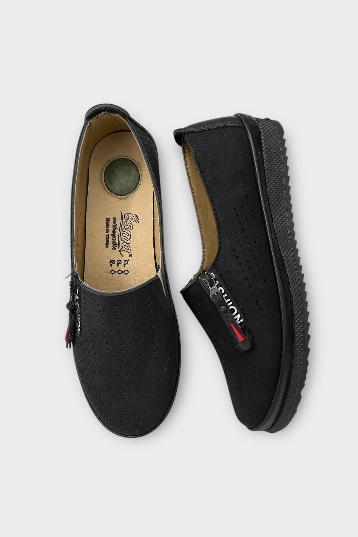 Kadın Ortopedik Yumuşak Comfort Günlük Ayakkabı SİYAH - Görsel 7