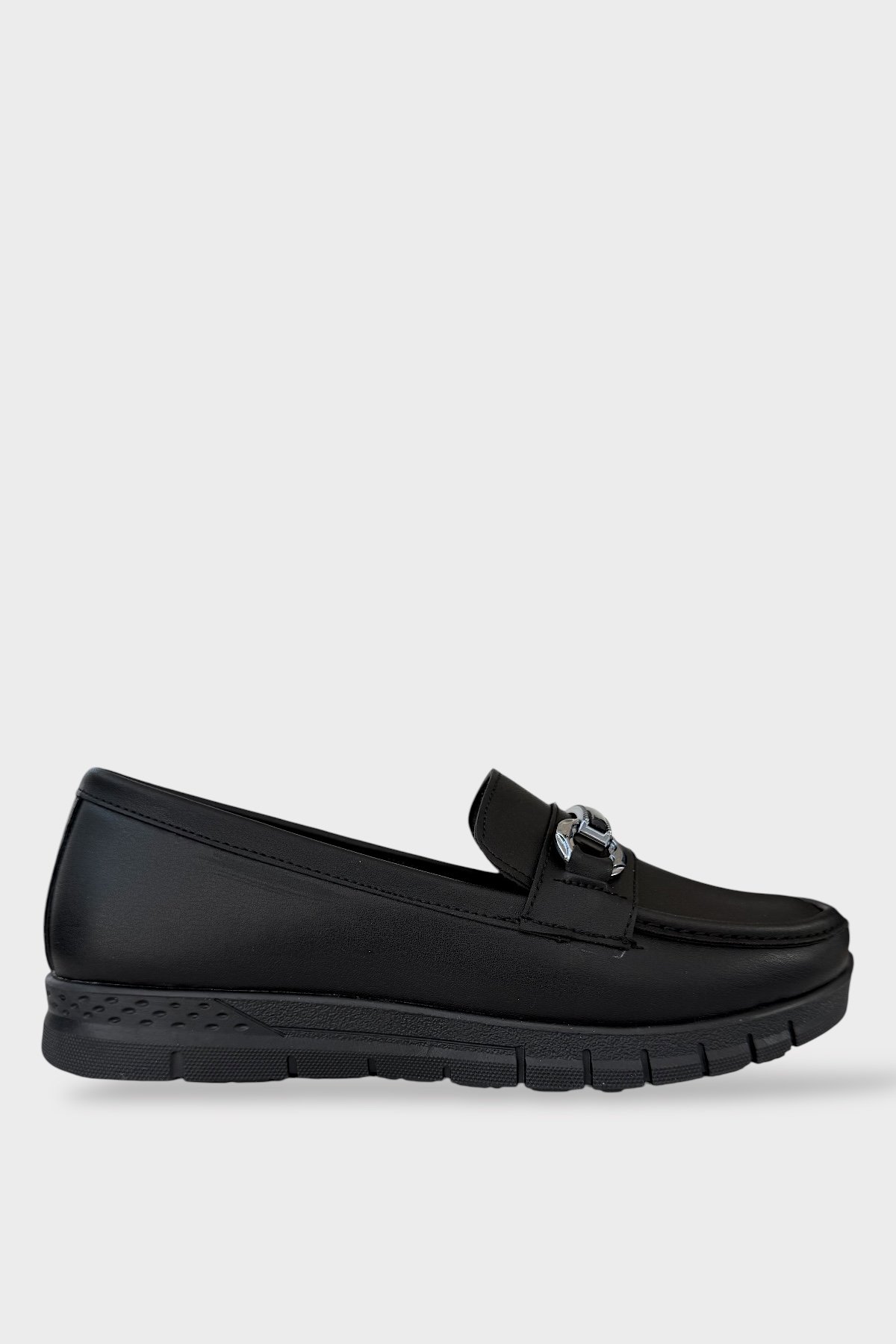 Kadın Günlük Hafif Mevsimlik Rahat Casual Ayakkabı SİYAH - GÜMÜŞ - Görsel 2