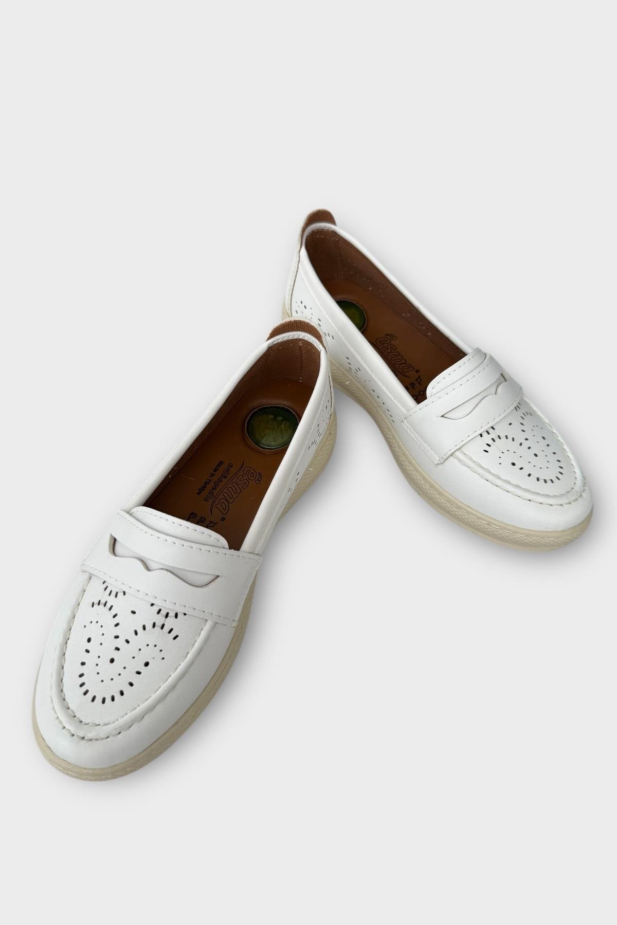 Kadın Ortopedik Yumuşak Comfort Casual Ayakkabı BEYAZ - Görsel 4