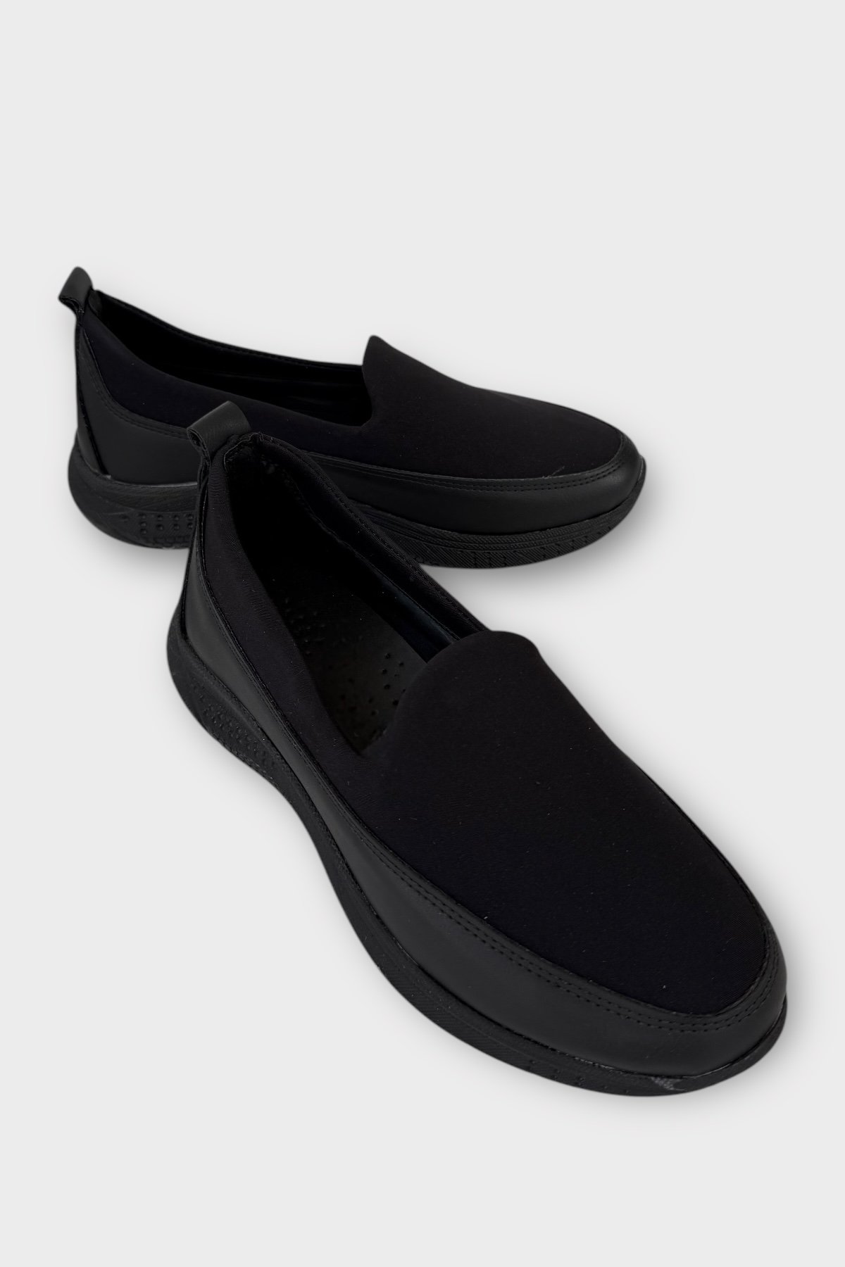 Kadın Günlük Hafif Mevsimlik Rahat Ortopedik Casual Ayakkabı SİYAH - Görsel 3