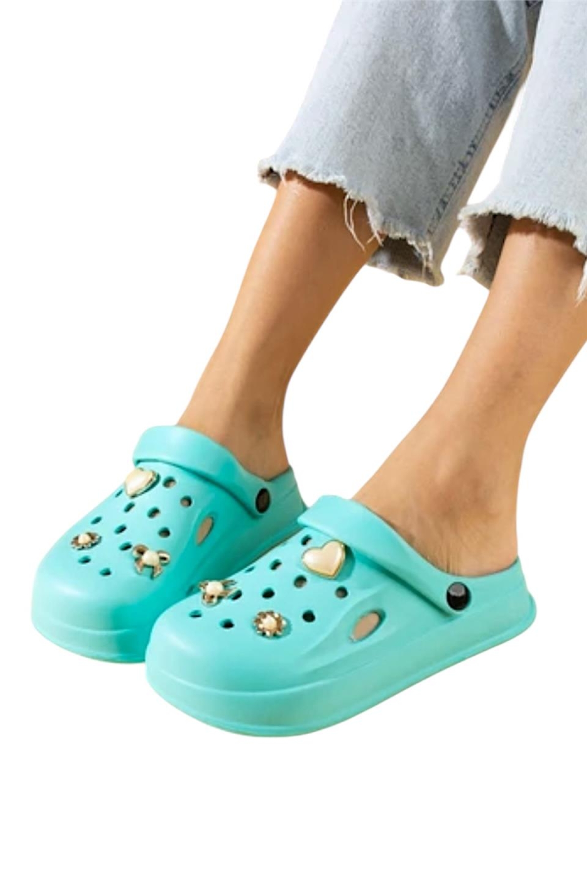 Rahat Taban Kadın Sandalet SU YEŞİLİ - Görsel 8
