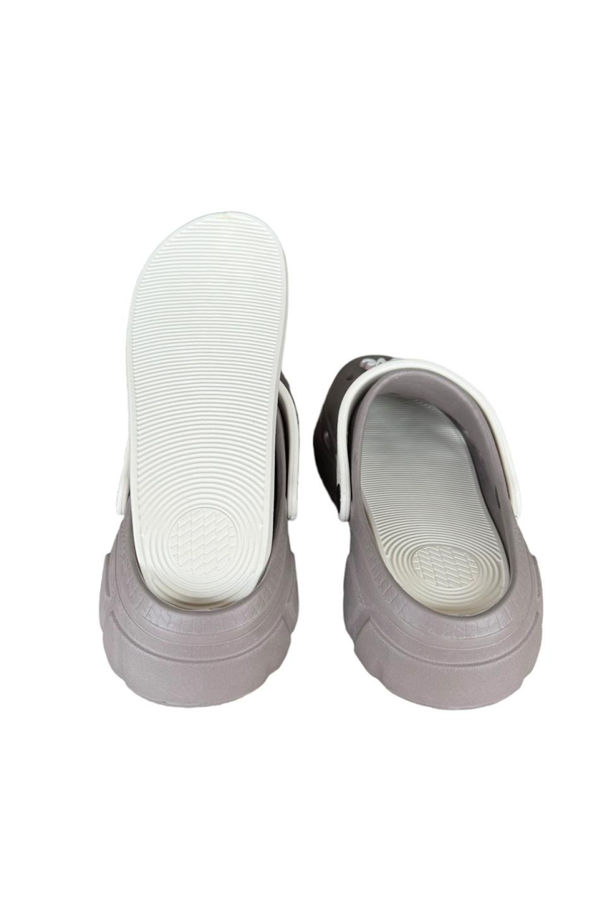 Yüksek Rahat Taban Kadın Sandalet FÜME - BEYAZ - Görsel 6