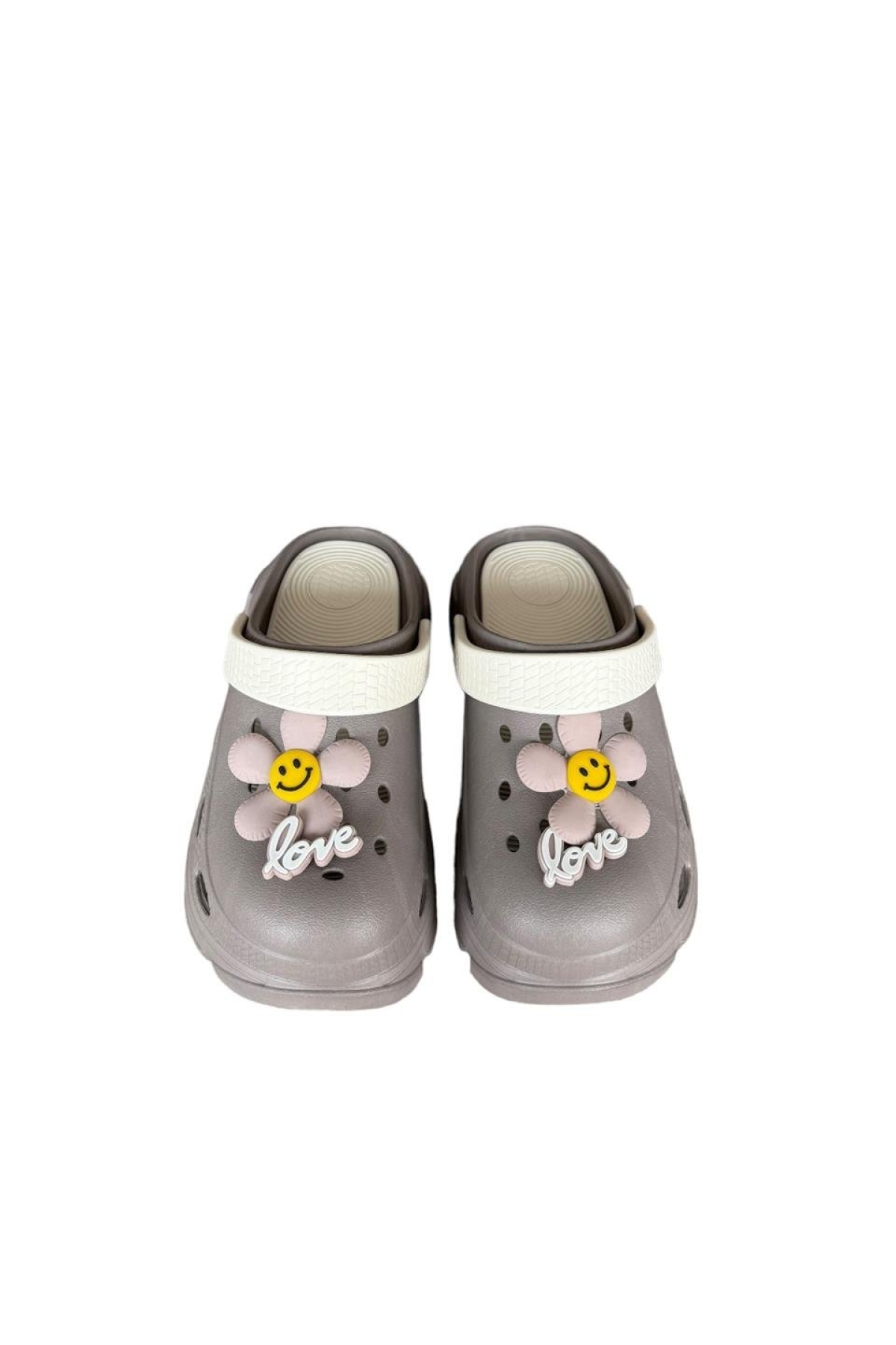 Yüksek Rahat Taban Kadın Sandalet FÜME - BEYAZ - Görsel 7