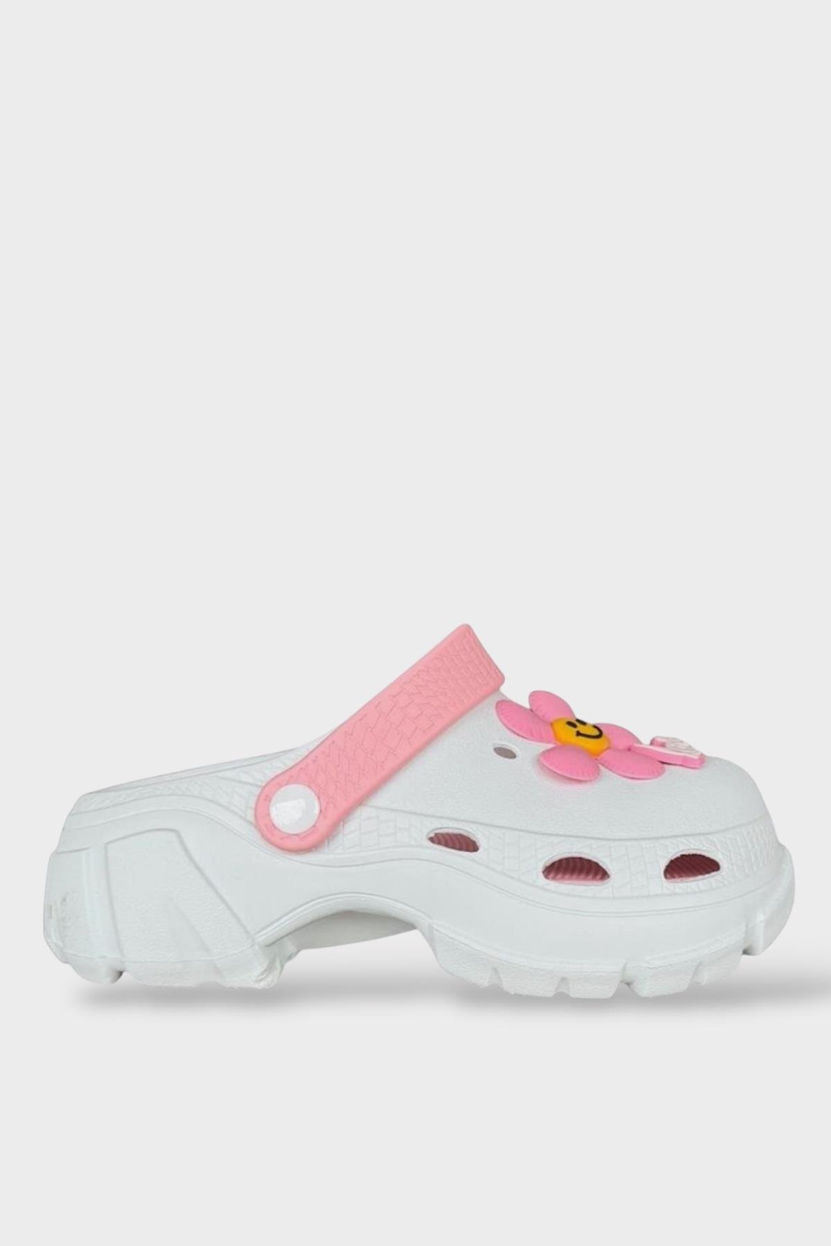 Yüksek Rahat Taban Kadın Sandalet BEYAZ - PUDRA - Görsel 2