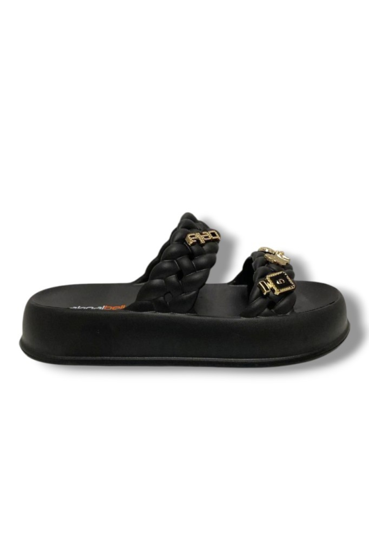 Akinalbella Akinalbella Siyah Akınal E423.Z.0001 Eva Anatomik Çift Bant Tokalı Kadın Terlik Flo'da! Siyah - 2. görsel