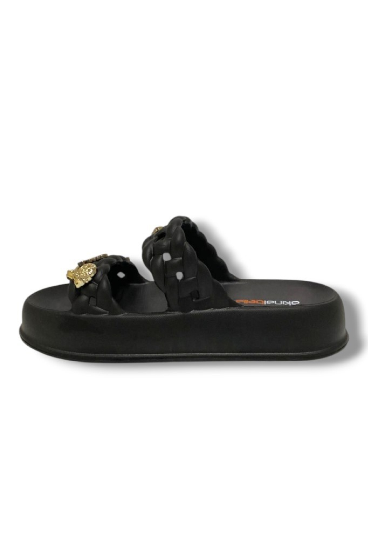 Akinalbella Akinalbella Siyah Akınal E423.Z.0001 Eva Anatomik Çift Bant Tokalı Kadın Terlik Flo'da! Siyah - 4. görsel