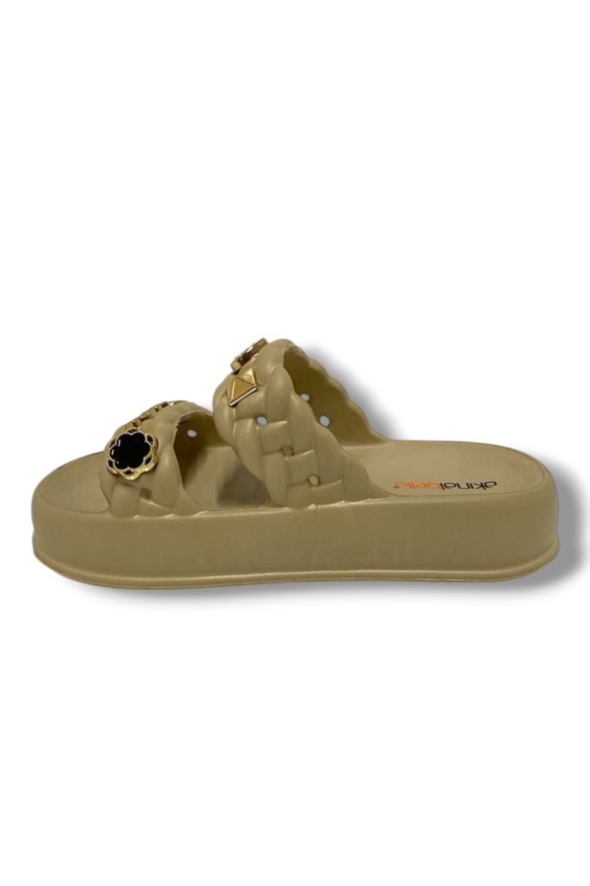 Akınal E423.Z.0001 Eva Anatomik Çift Bant Tokalı Kadın Terlik - Görsel 4