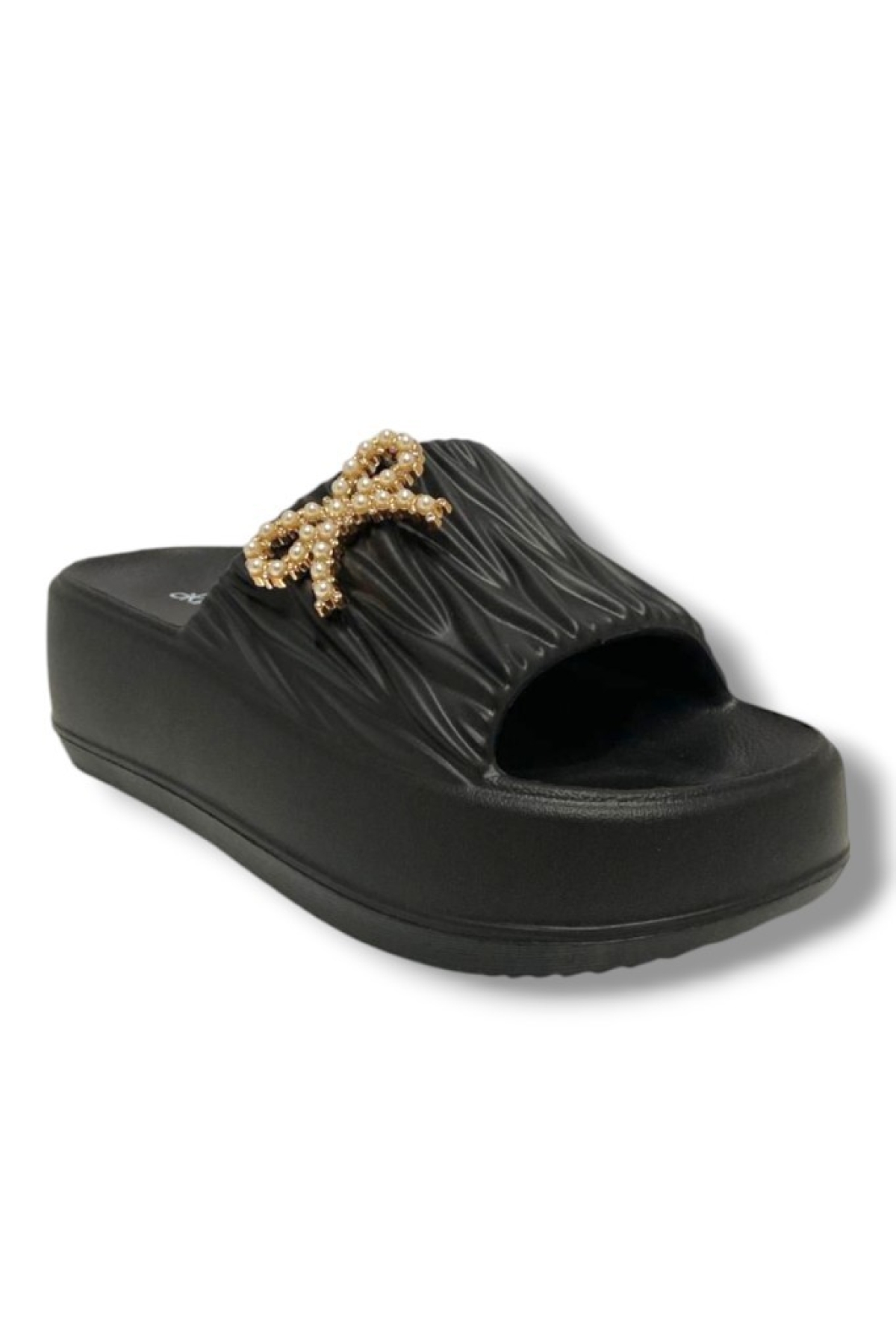 Akınal E462.Z.0001 Eva Anatomik İnci Taşlı Kurdele Kadın terlik - Görsel 3