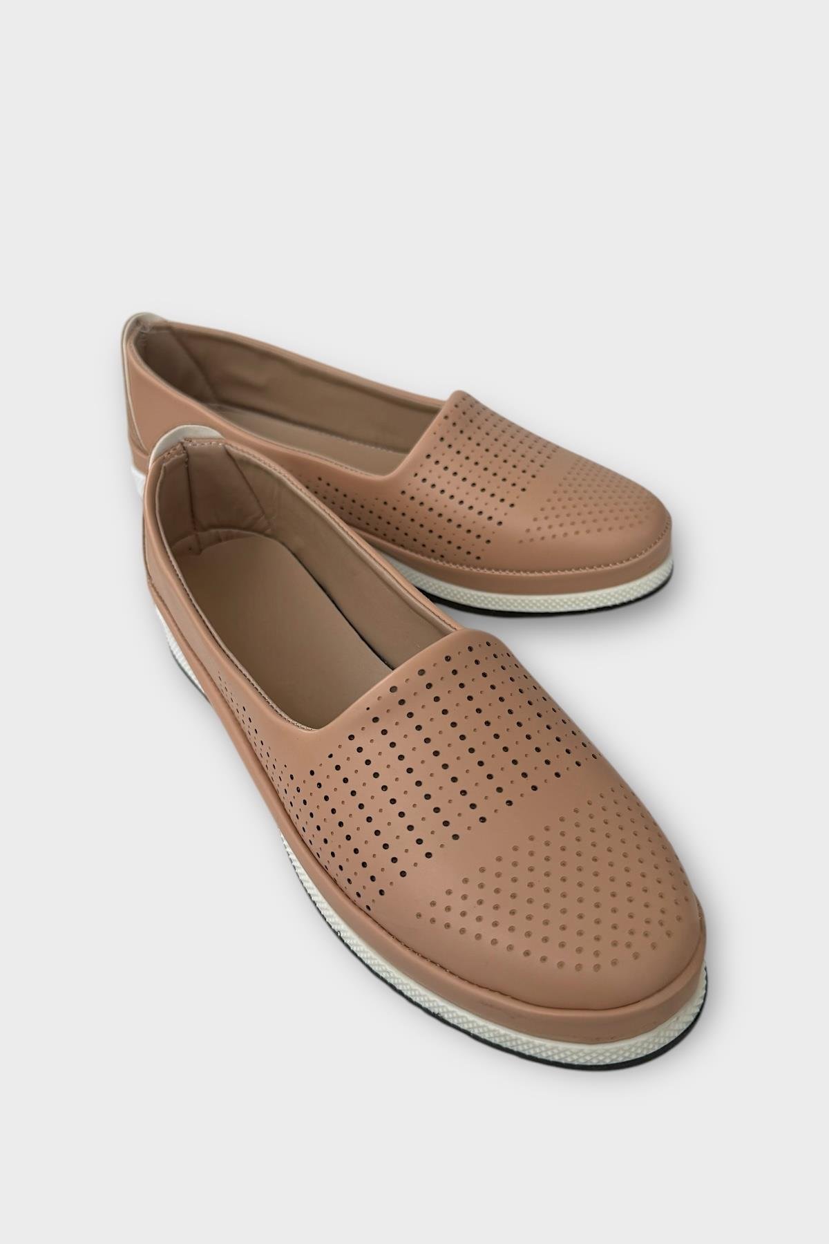 Tam Ortopedik Hava Alan Yumuşak Tabanlı Günlük Anne Babet KUM - Görsel 3