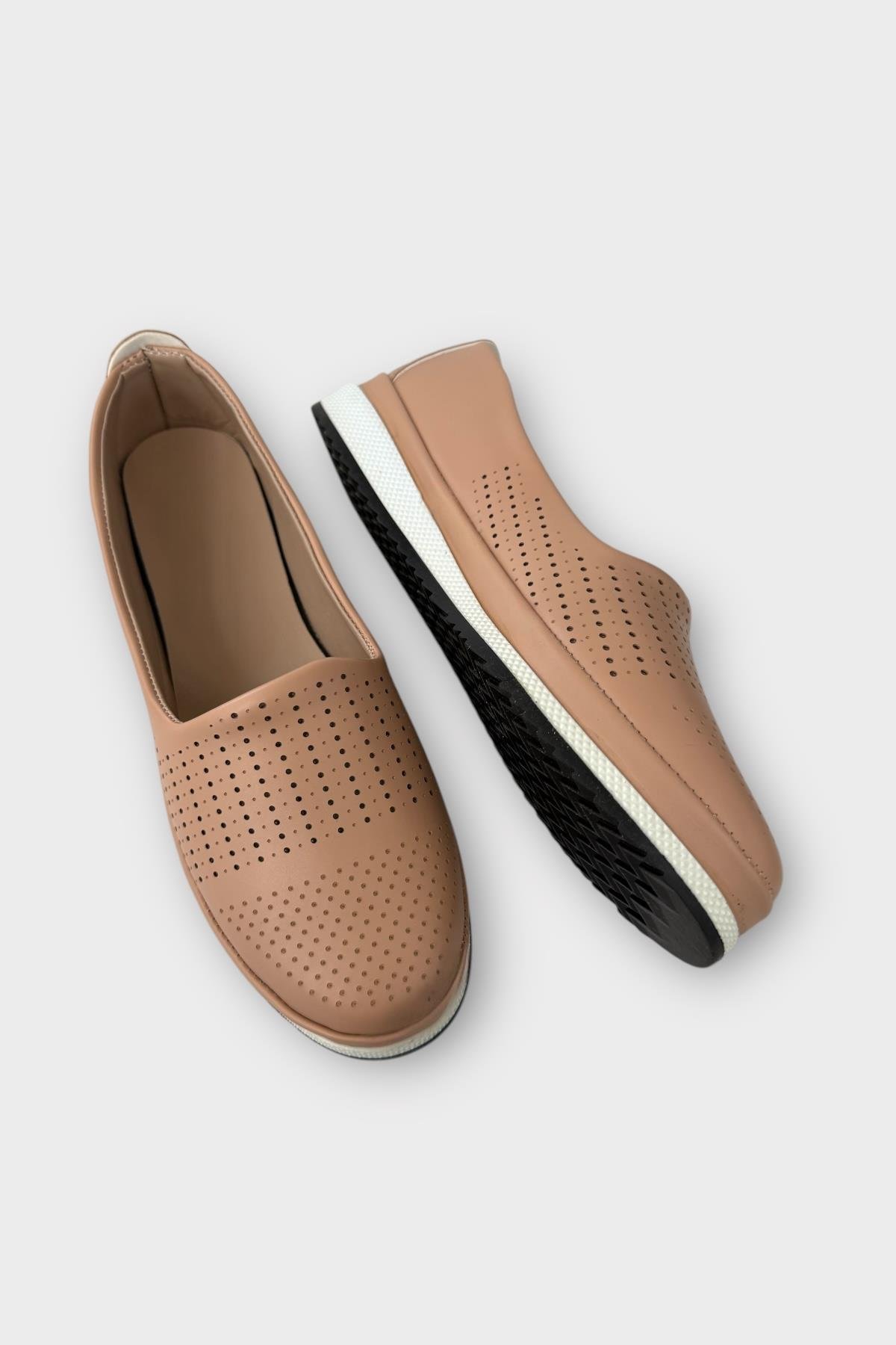 Tam Ortopedik Hava Alan Yumuşak Tabanlı Günlük Anne Babet KUM - Görsel 5