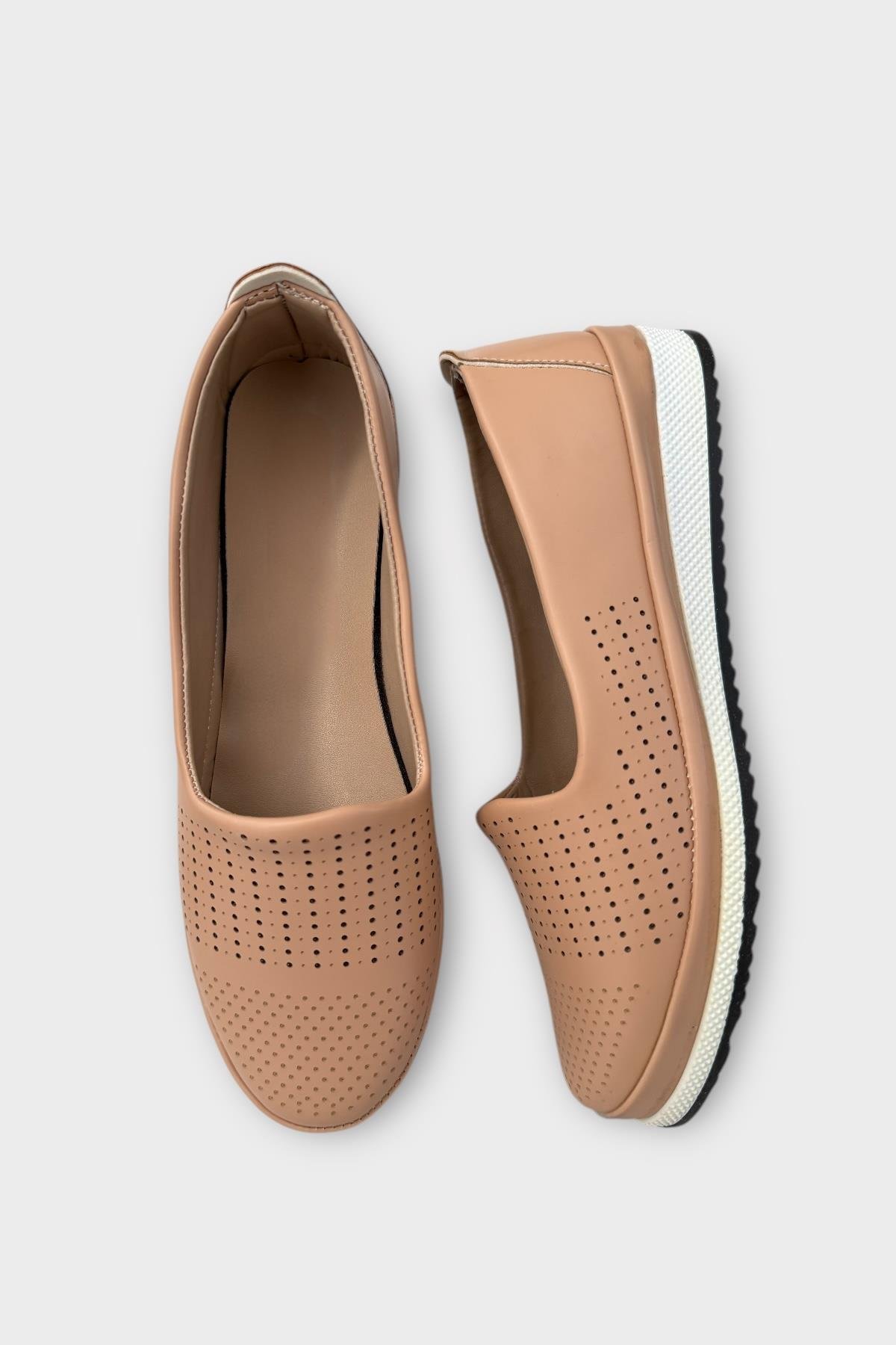 Tam Ortopedik Hava Alan Yumuşak Tabanlı Günlük Anne Babet KUM - Görsel 7