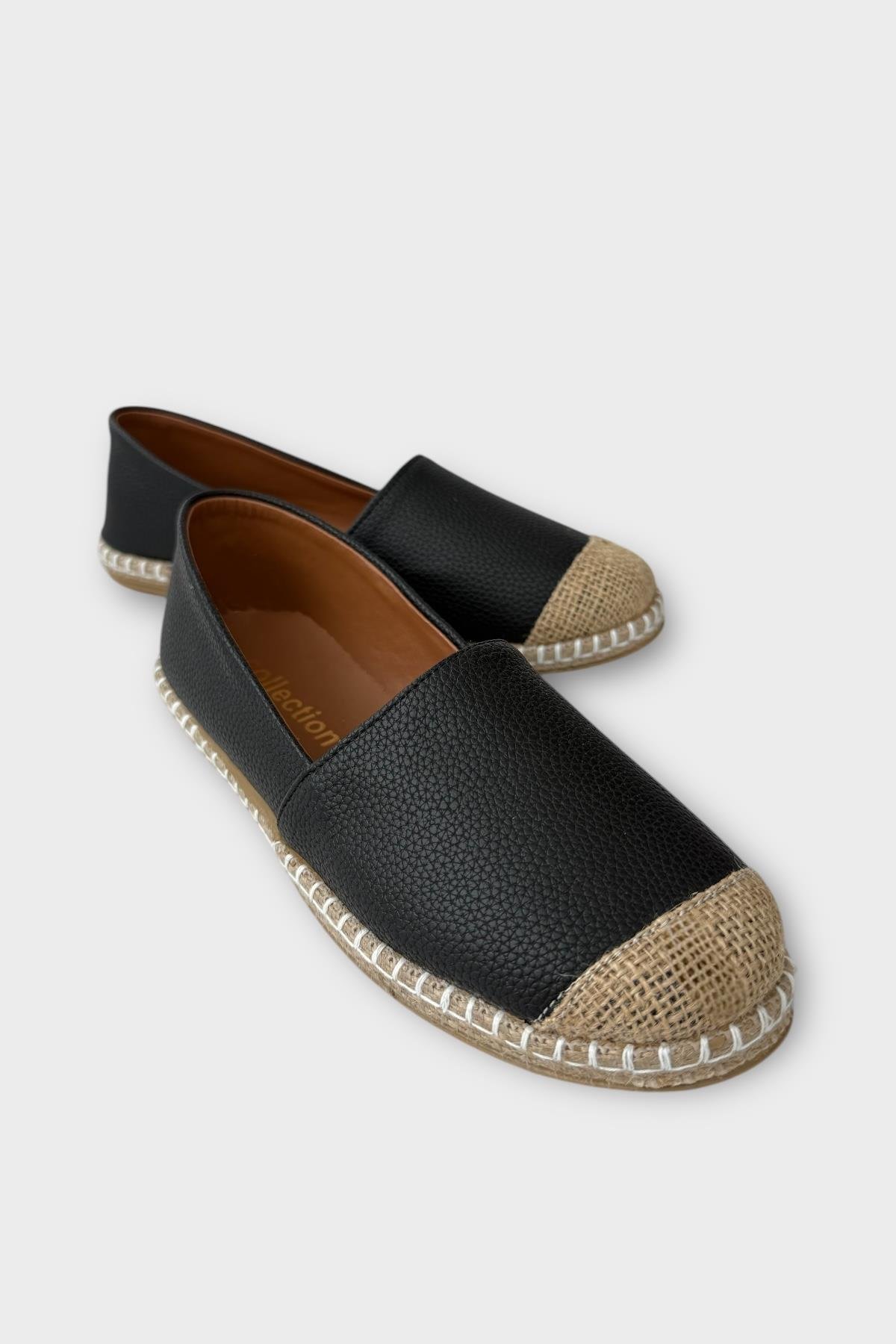 Kadın Espadril Babet Ayakkabı SİYAH - Görsel 3
