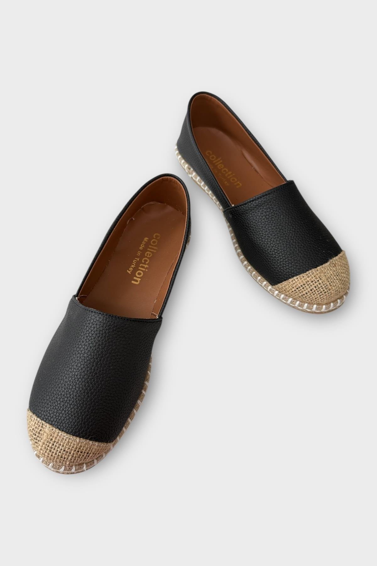 Kadın Espadril Babet Ayakkabı SİYAH - Görsel 4