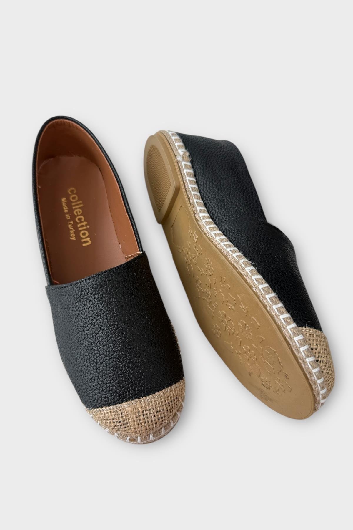 Kadın Espadril Babet Ayakkabı SİYAH - Görsel 5