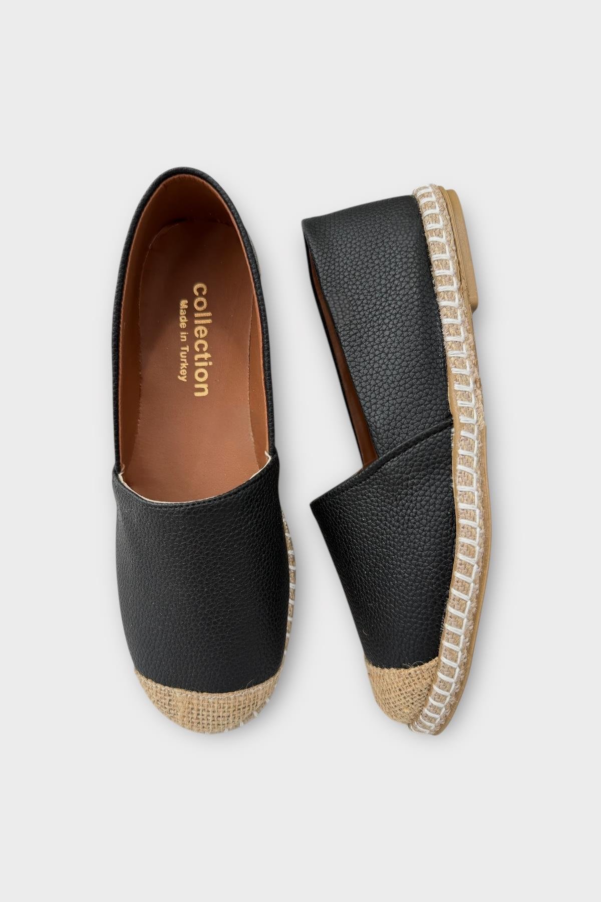 Kadın Espadril Babet Ayakkabı SİYAH - Görsel 7