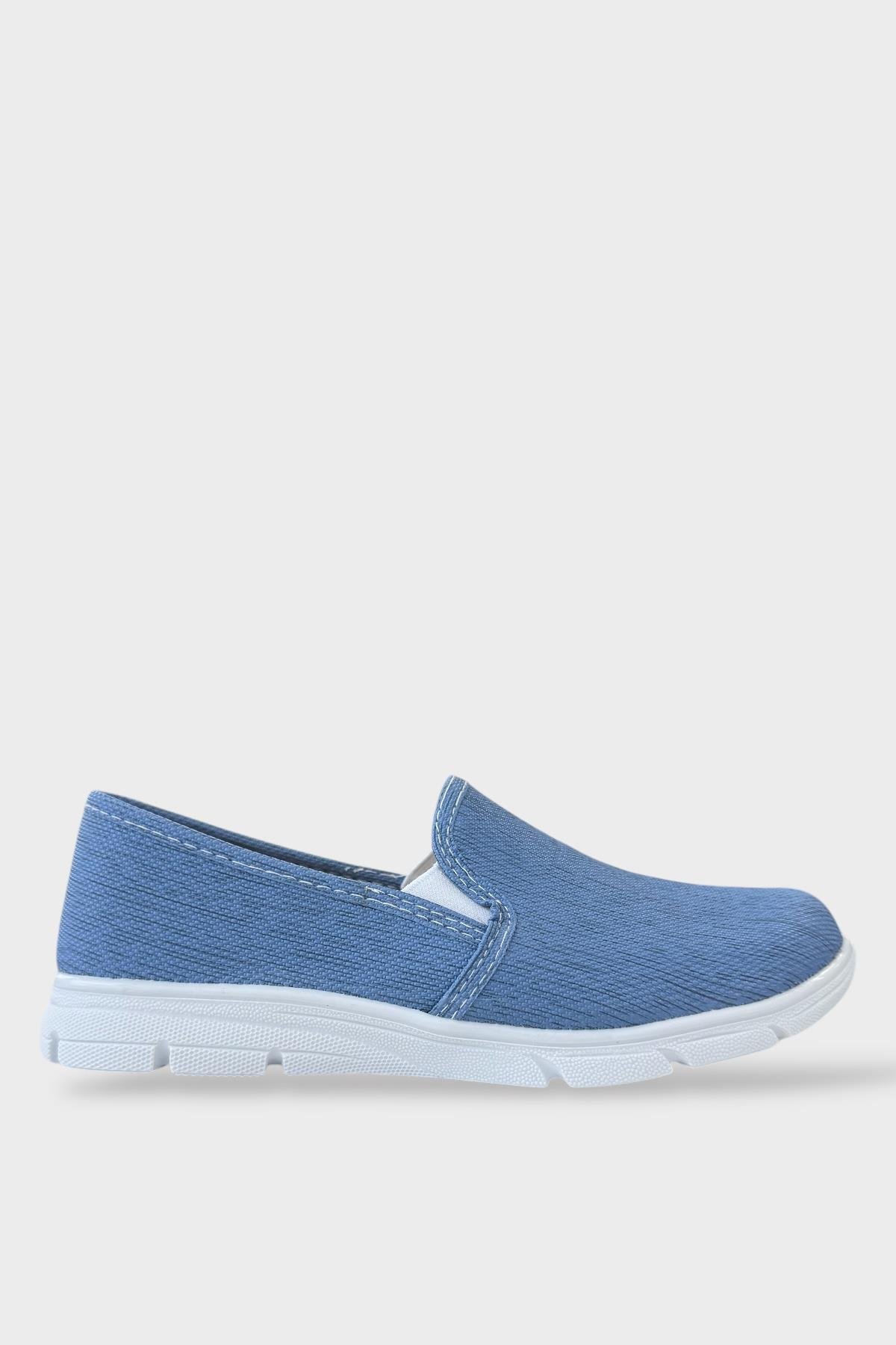 Kadın Silinebilir Babet Ayakkabı MAVİ - Görsel 2