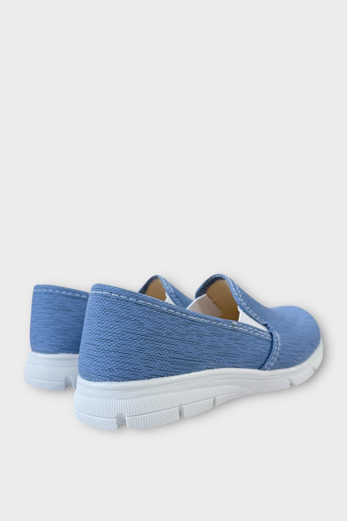 Kadın Silinebilir Babet Ayakkabı MAVİ - Görsel 6