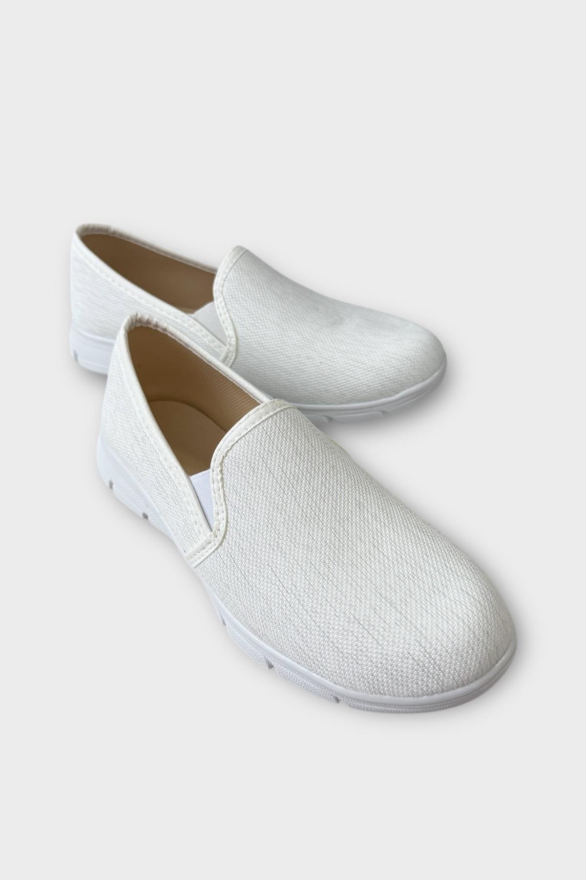 Kadın Silinebilir Babet Ayakkabı BEYAZ - Görsel 3