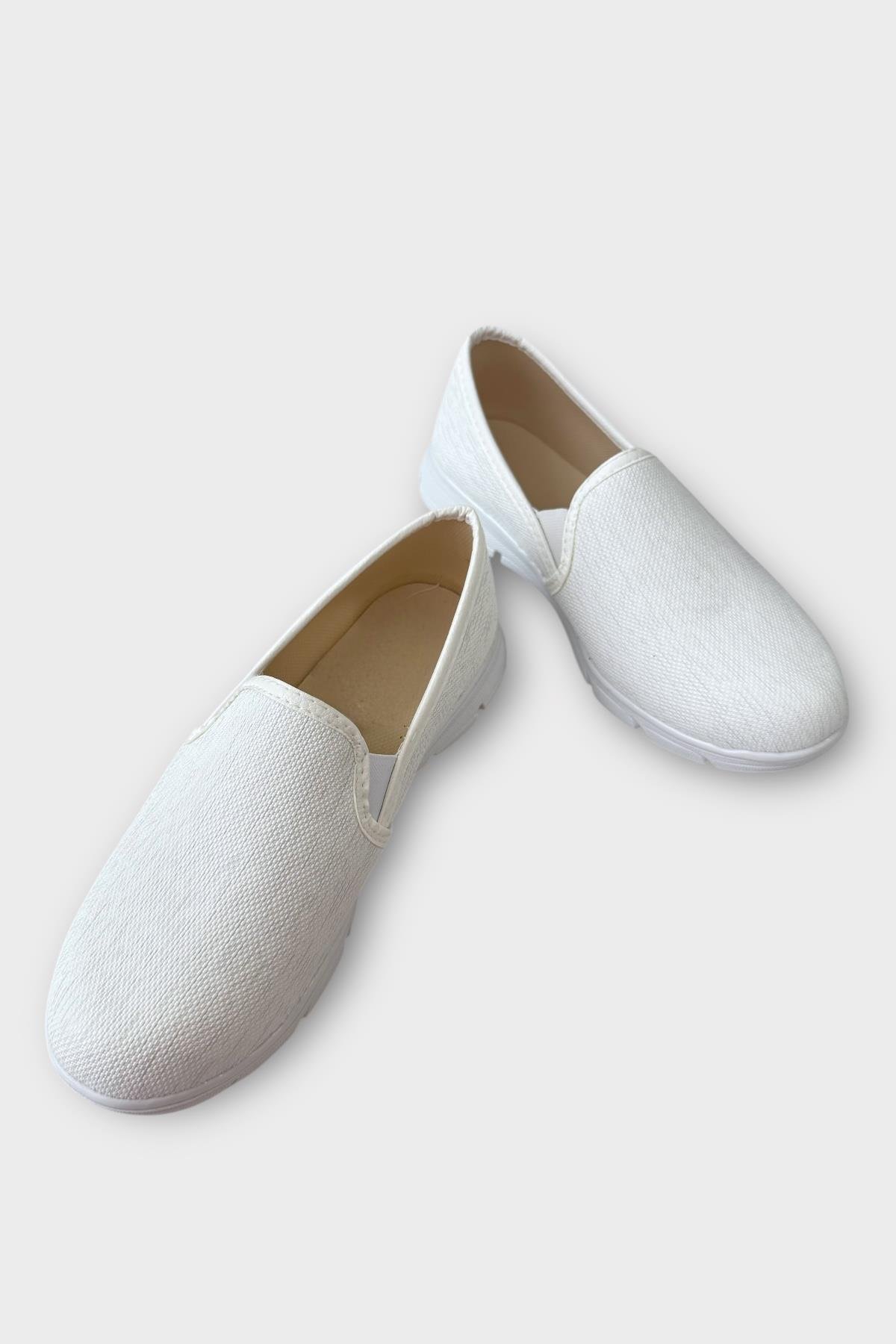Kadın Silinebilir Babet Ayakkabı BEYAZ - Görsel 4