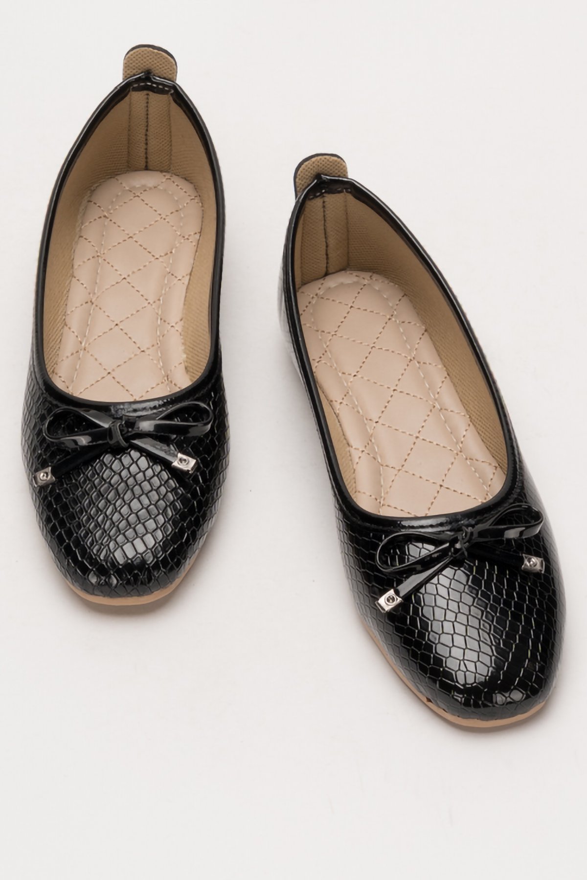 Fiyonklu Günlük Kadın Babet Ayakkabı SİYAH - Görsel 7