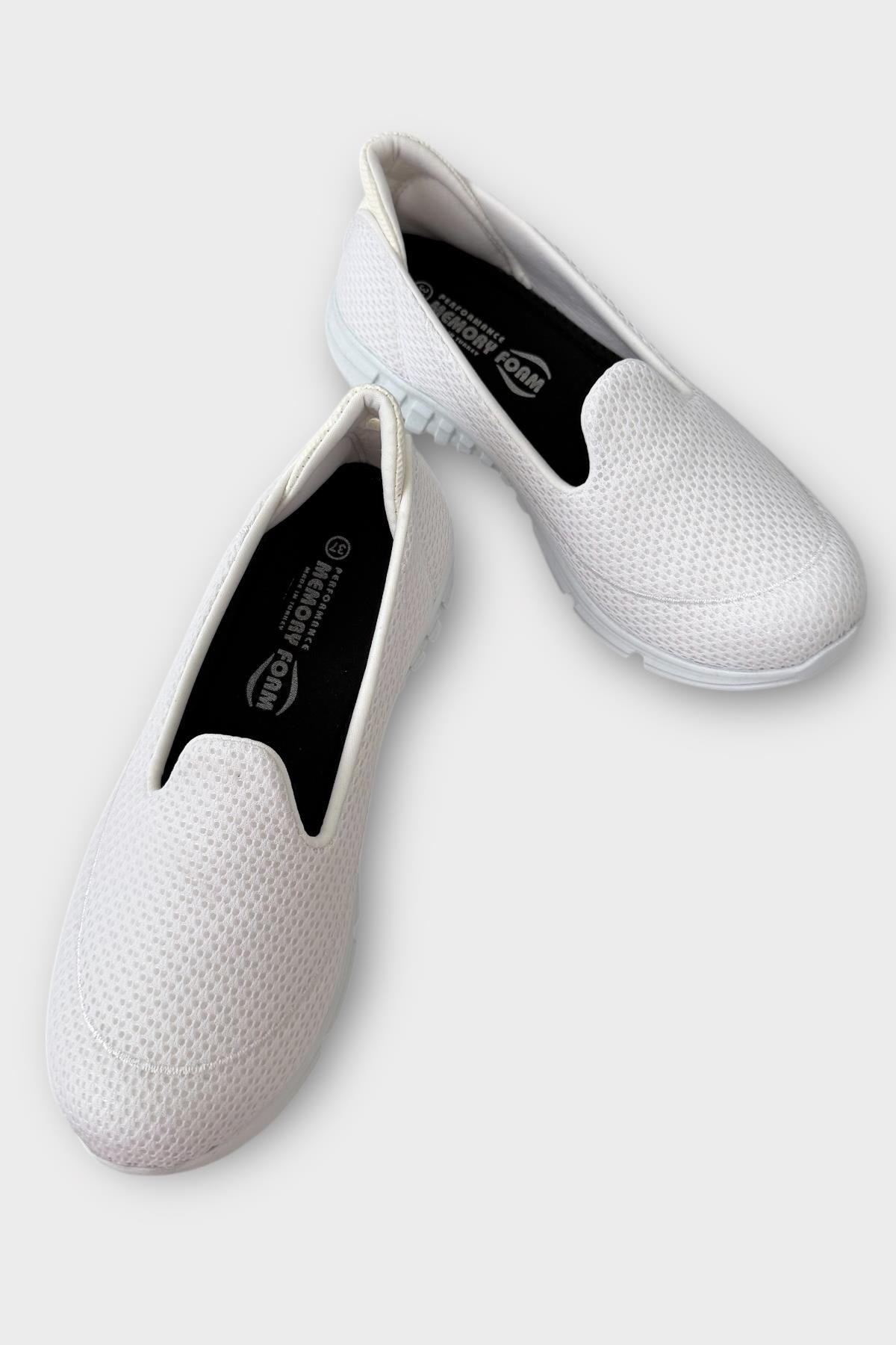 Mey Form Ortopedik Taban Günlük Yürüyüş Ayakkabısı BEYAZ - Görsel 4