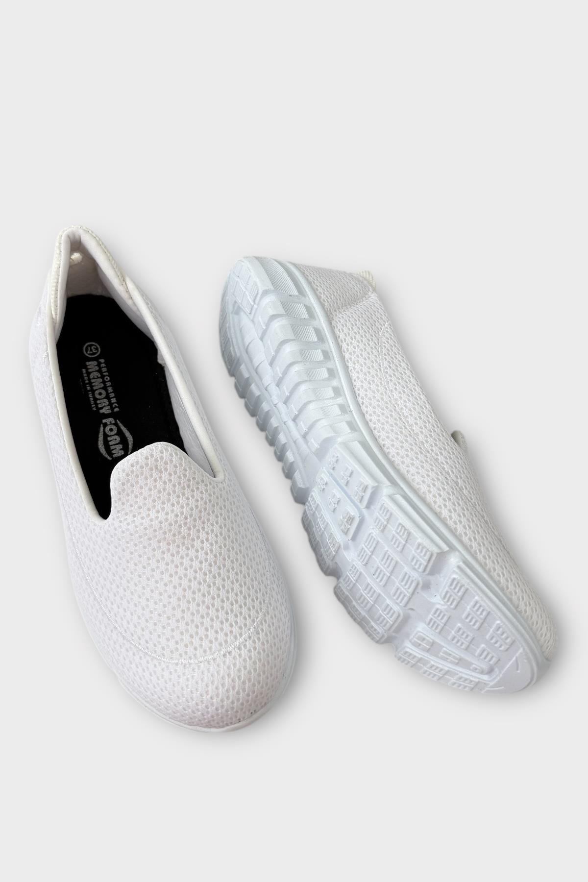 Mey Form Ortopedik Taban Günlük Yürüyüş Ayakkabısı BEYAZ - Görsel 5