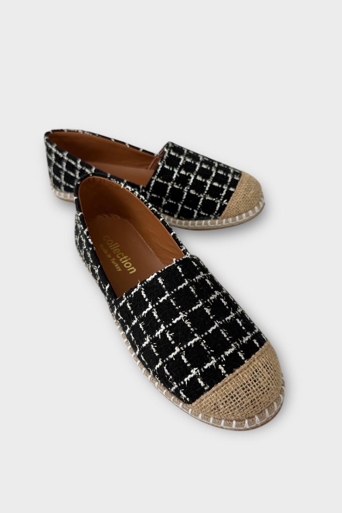 Kadın Günlük Espadril Babet Ayakkabı SİYAH - Görsel 3