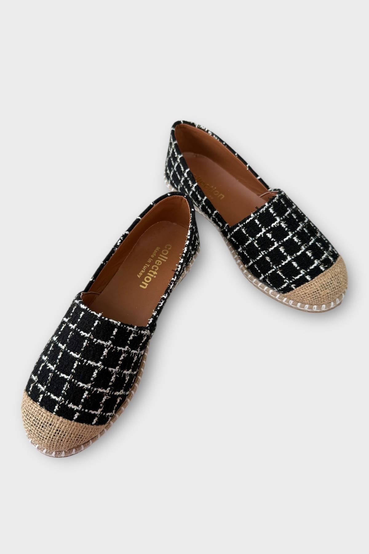 Kadın Günlük Espadril Babet Ayakkabı SİYAH - Görsel 4